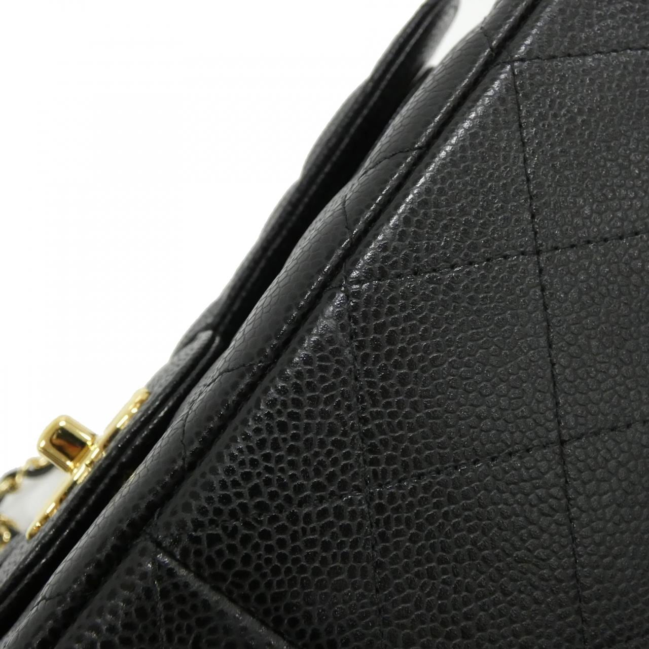 CHANEL 58600 Shoulder Grained Calfskin Black Grained Calfskin - Thumbnail 3