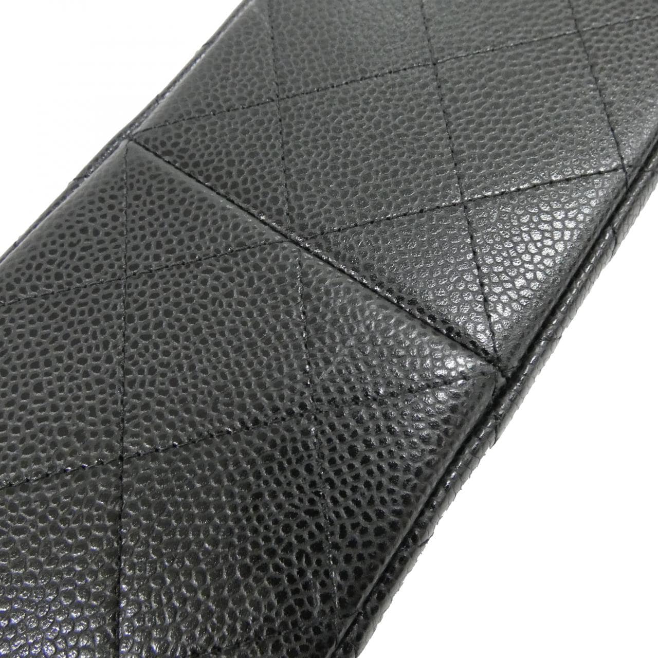 CHANEL 58600 Shoulder Grained Calfskin Black Grained Calfskin - Thumbnail 4