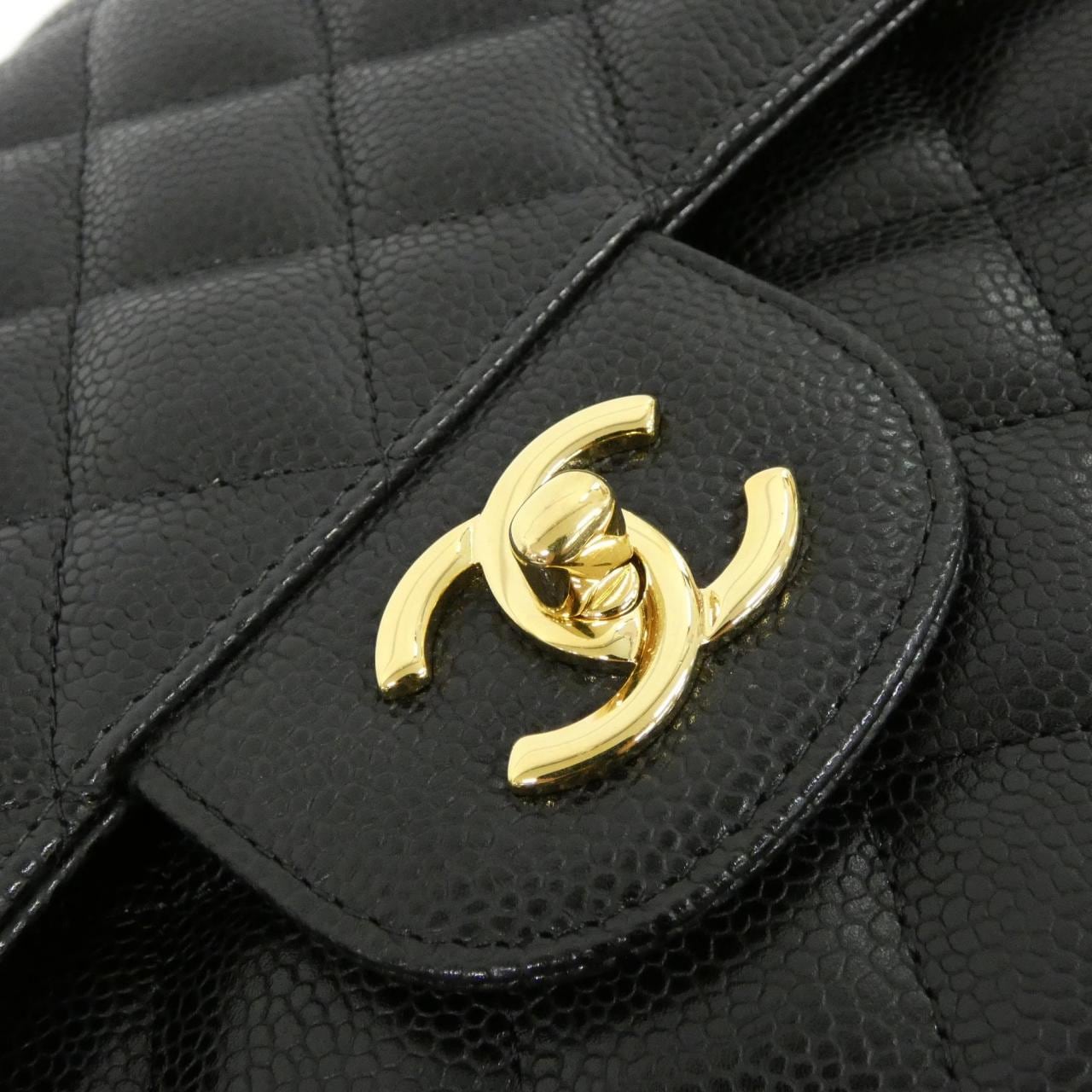 CHANEL 58600 Shoulder Grained Calfskin Black Grained Calfskin - Thumbnail 5