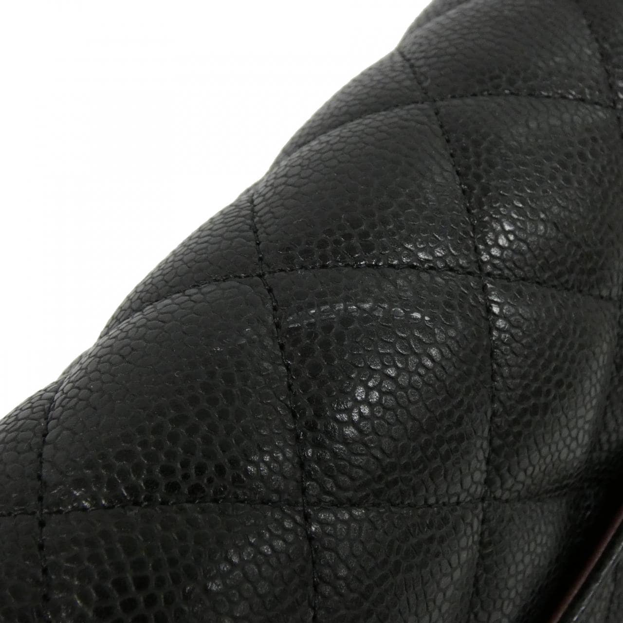 CHANEL 58600 Shoulder Grained Calfskin Black Grained Calfskin - Thumbnail 6