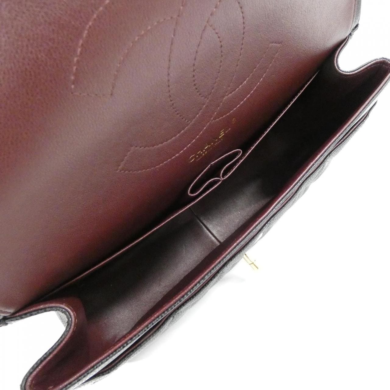 CHANEL 58600 Shoulder Grained Calfskin Black Grained Calfskin - Thumbnail 9