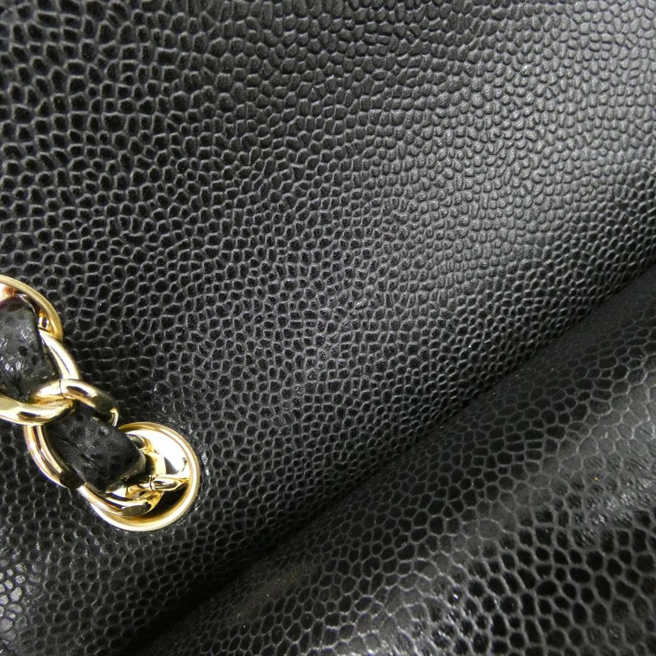 CHANEL 58600 Shoulder Grained Calfskin Black Grained Calfskin - Thumbnail 10