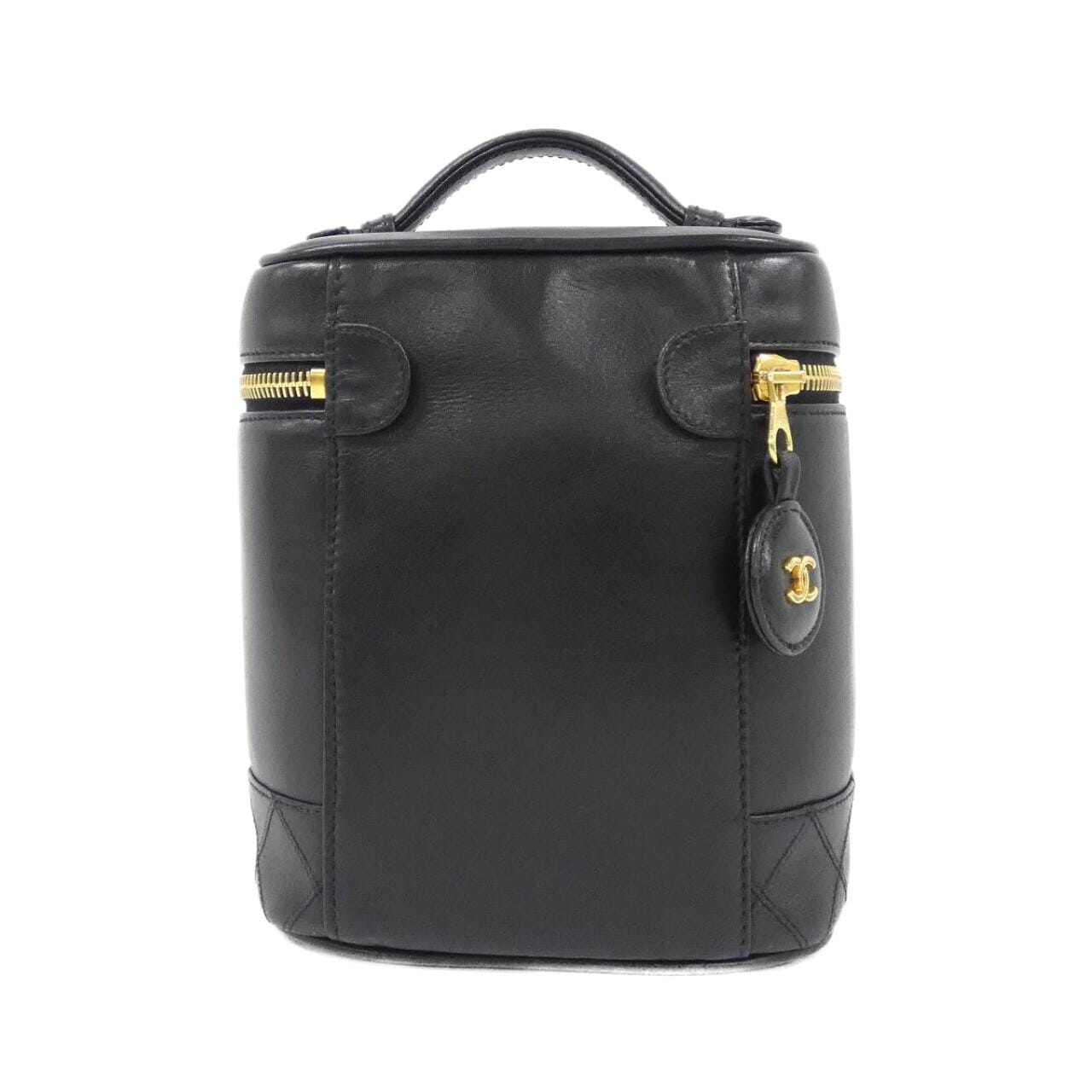 CHANEL 01619 Handbag Lambskin Black Lambskin Rank A - Thumbnail 2