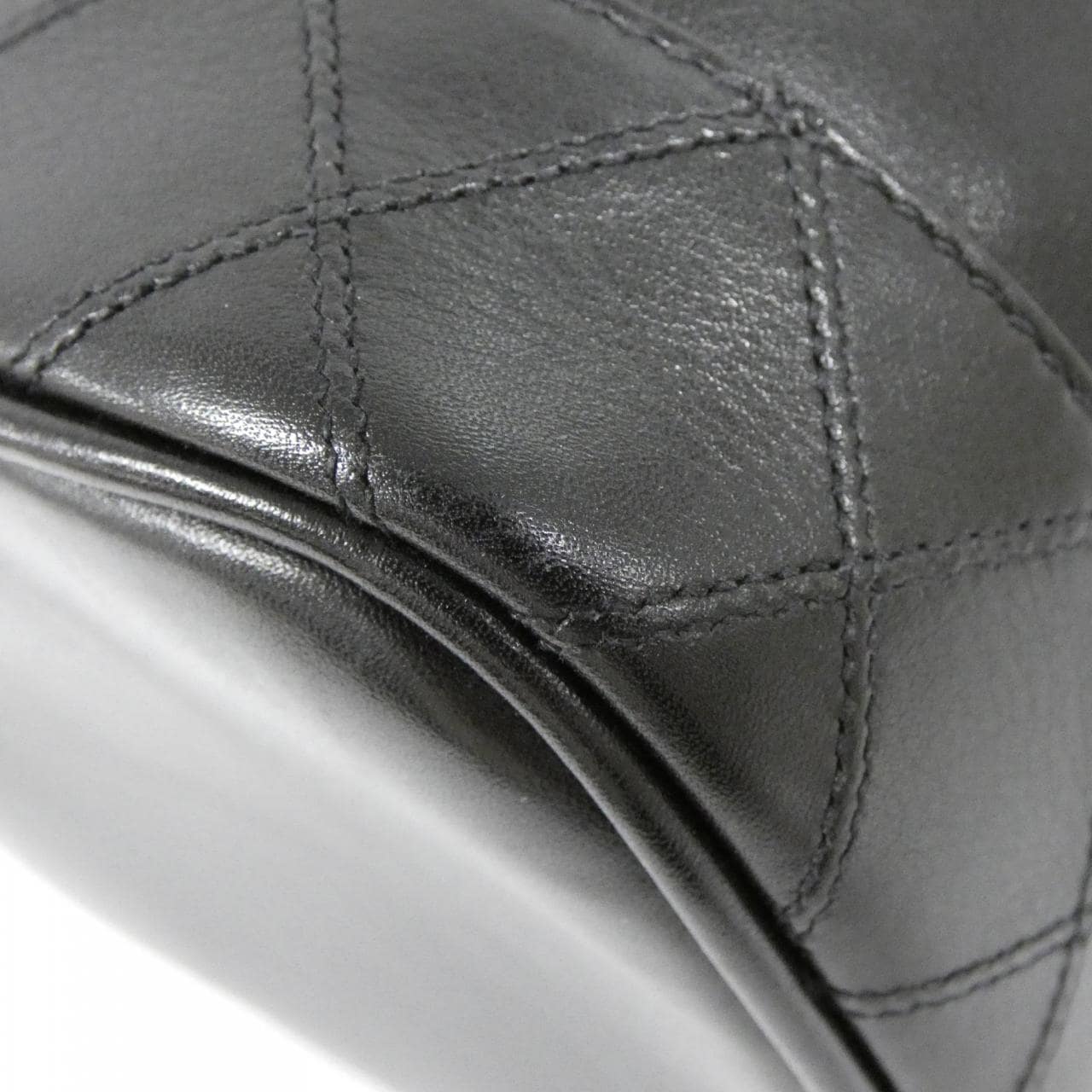 CHANEL 01619 Handbag Lambskin Black Lambskin Rank A - Thumbnail 3