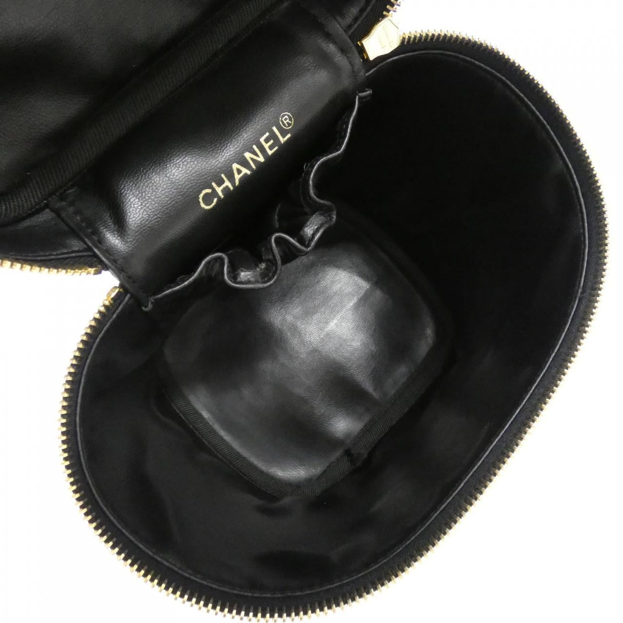 CHANEL 01619 Handbag Lambskin Black Lambskin Rank A - Thumbnail 9