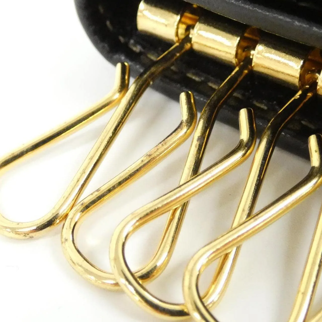 FENDI 513516 Key Case Canvas 黑色 帆布 中古品A - 縮圖 3