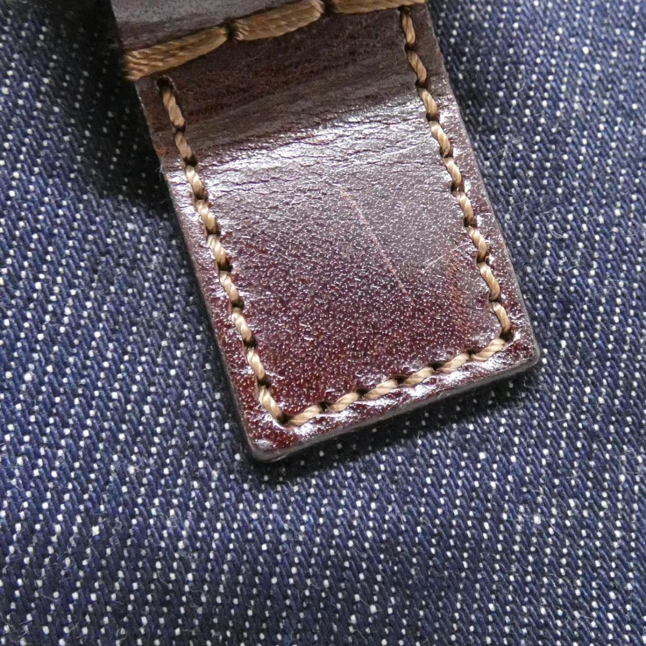 FENDI 26329 Handbag Denim 藍色 牛仔布 中古品B - 縮圖 3