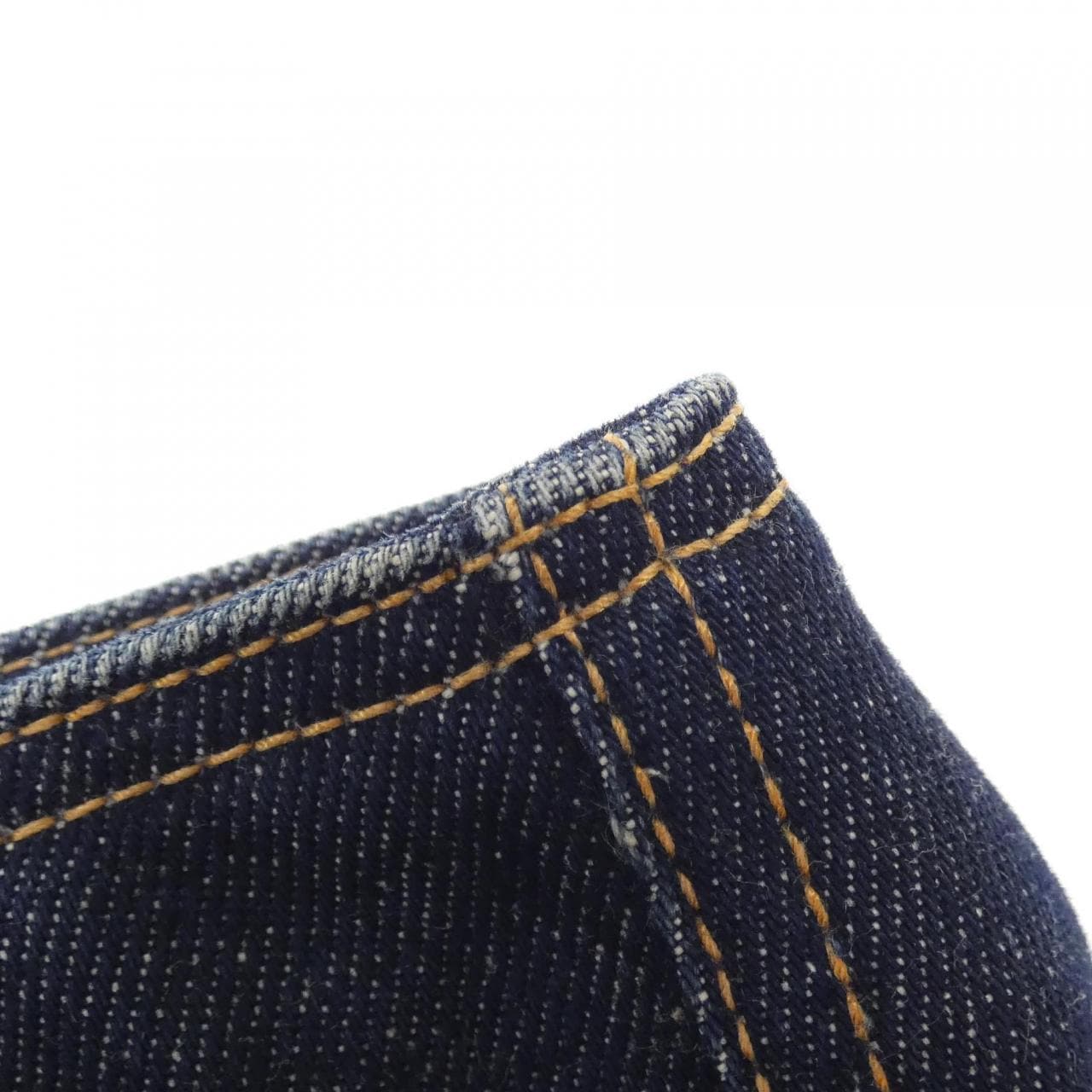 FENDI 26329 Handbag Denim 藍色 牛仔布 中古品B - 縮圖 4