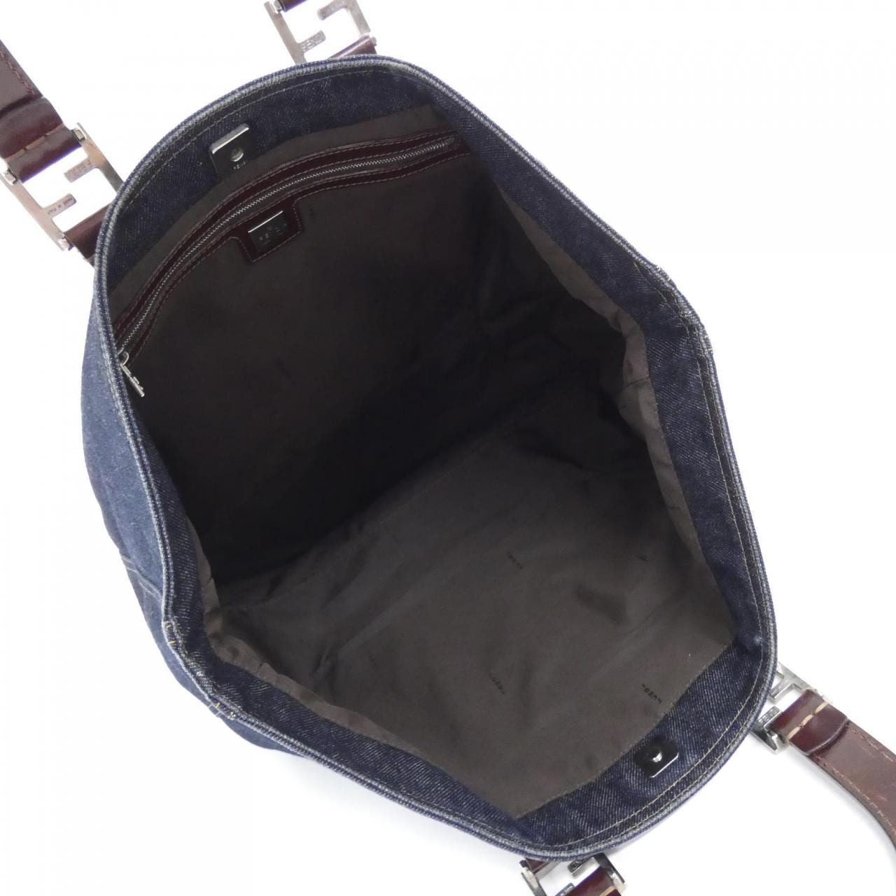 FENDI 26329 Handbag Denim 藍色 牛仔布 中古品B - 縮圖 7