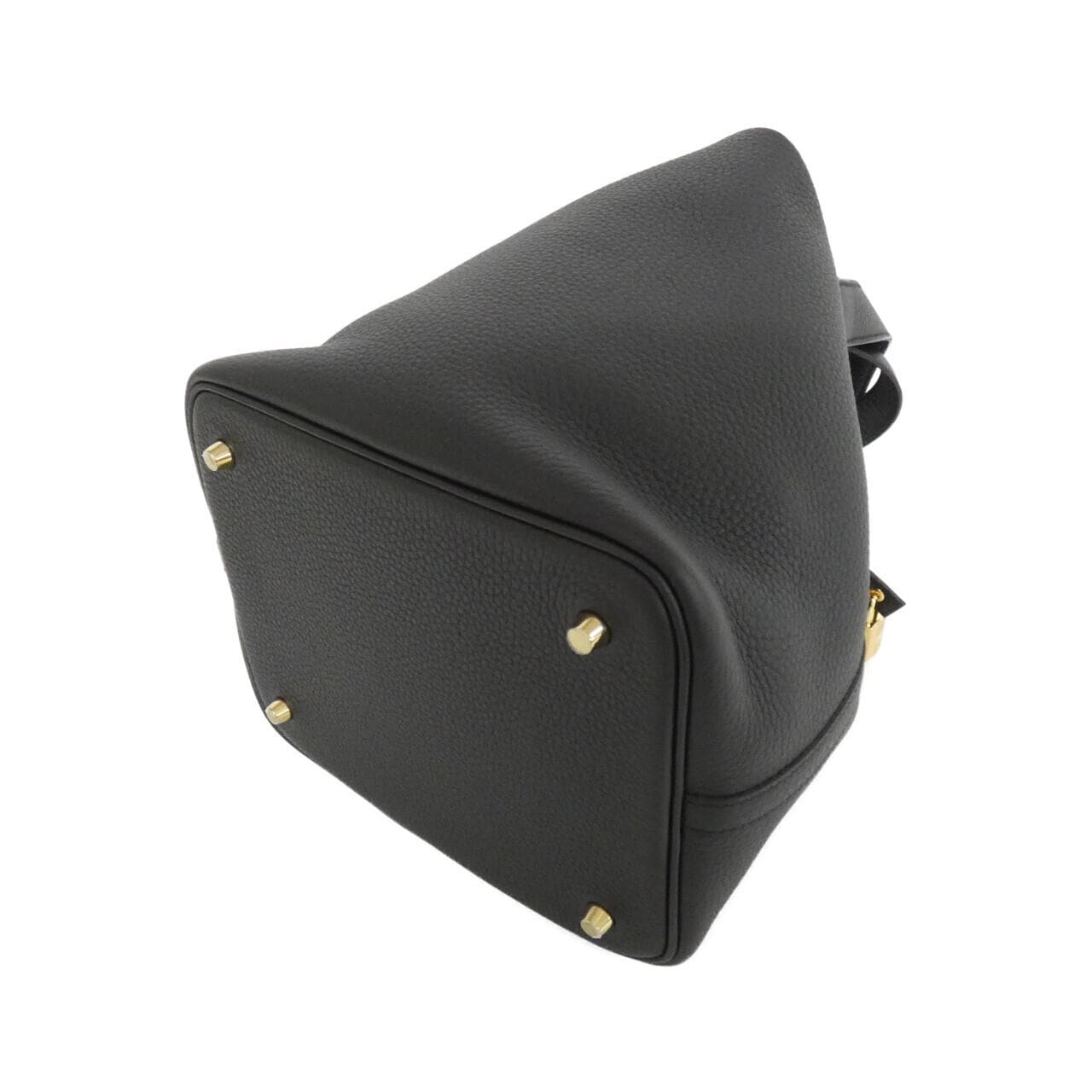 HERMES HERMÈS Picotin 060991CC Bag Clemence Black Clemence Leather - Thumbnail 2