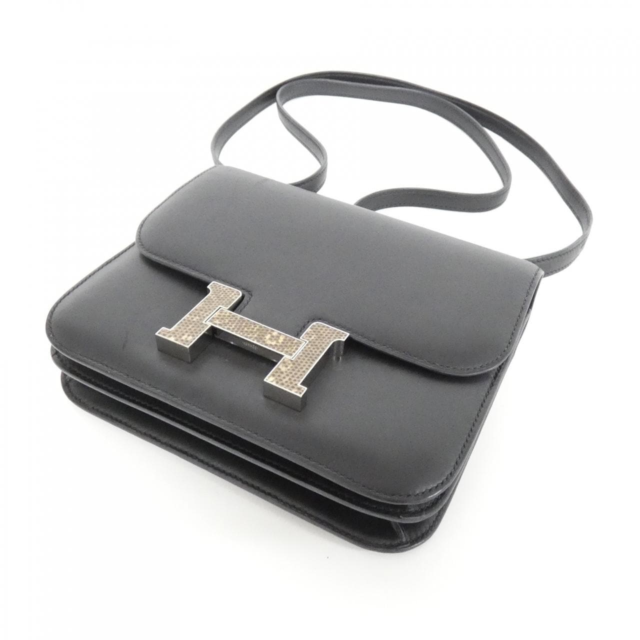 HERMES HERMÈS Constance Shoulder Bag Black - Thumbnail 3