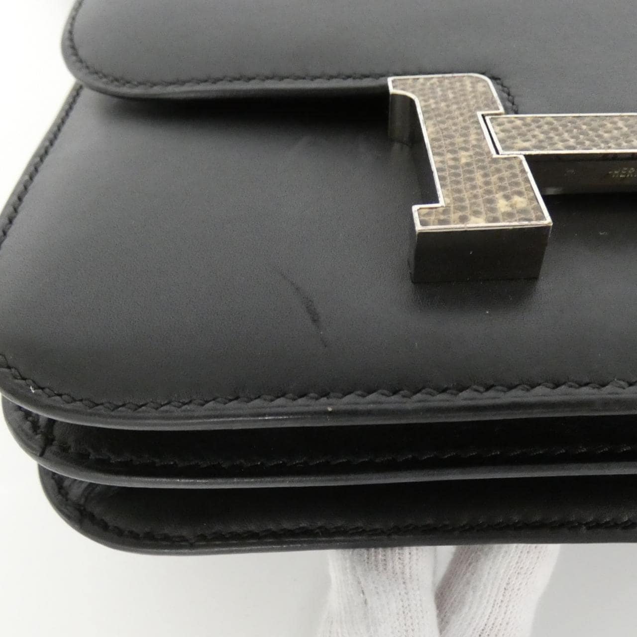 HERMES HERMÈS Constance Shoulder Bag Black - Thumbnail 5