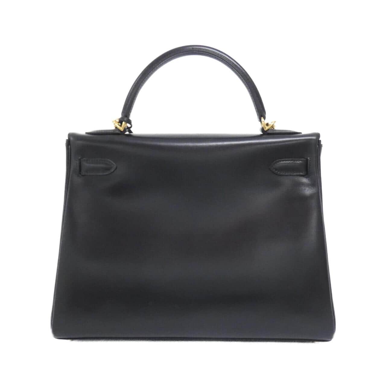 HERMES HERMÈS Kelly 001865CC Bag Box Calf Black Box Calf Leather - Thumbnail 2