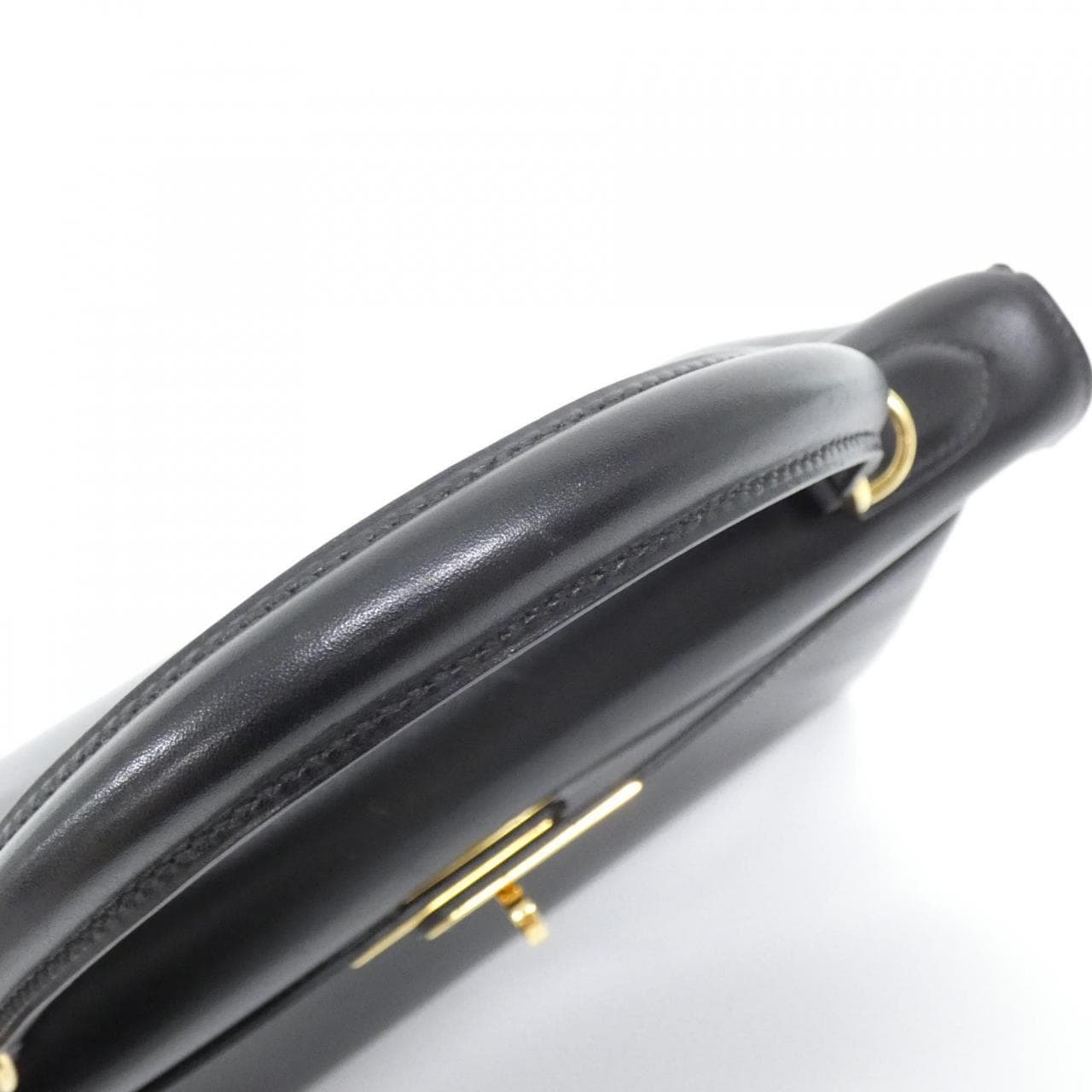 HERMES HERMÈS Kelly 001865CC Bag Box Calf Black Box Calf Leather - Thumbnail 8