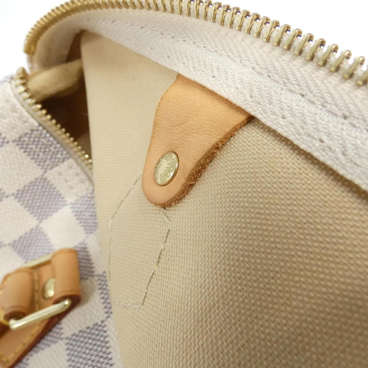 LOUIS VUITTON Speedy N41533 Boston Bag Damier 黑色 Damier 中古品A - 縮圖 7