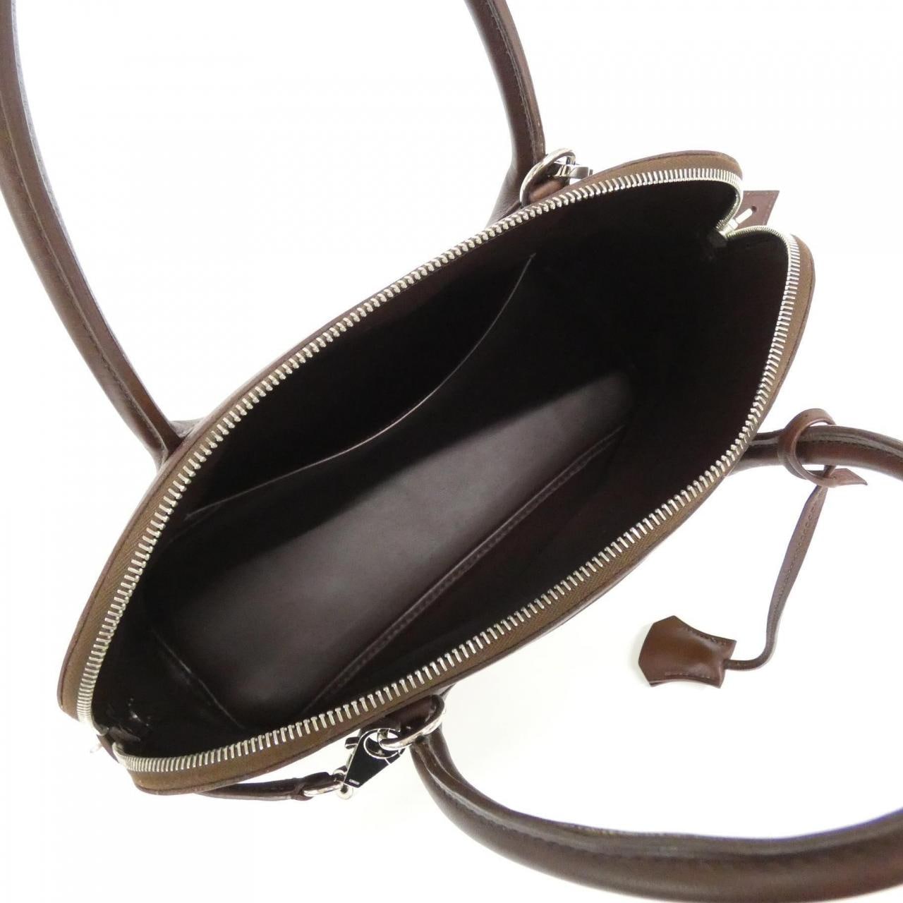 HERMES HERMÈS Bolide Bag Swift Black Swift Leather Rank A - Thumbnail 9