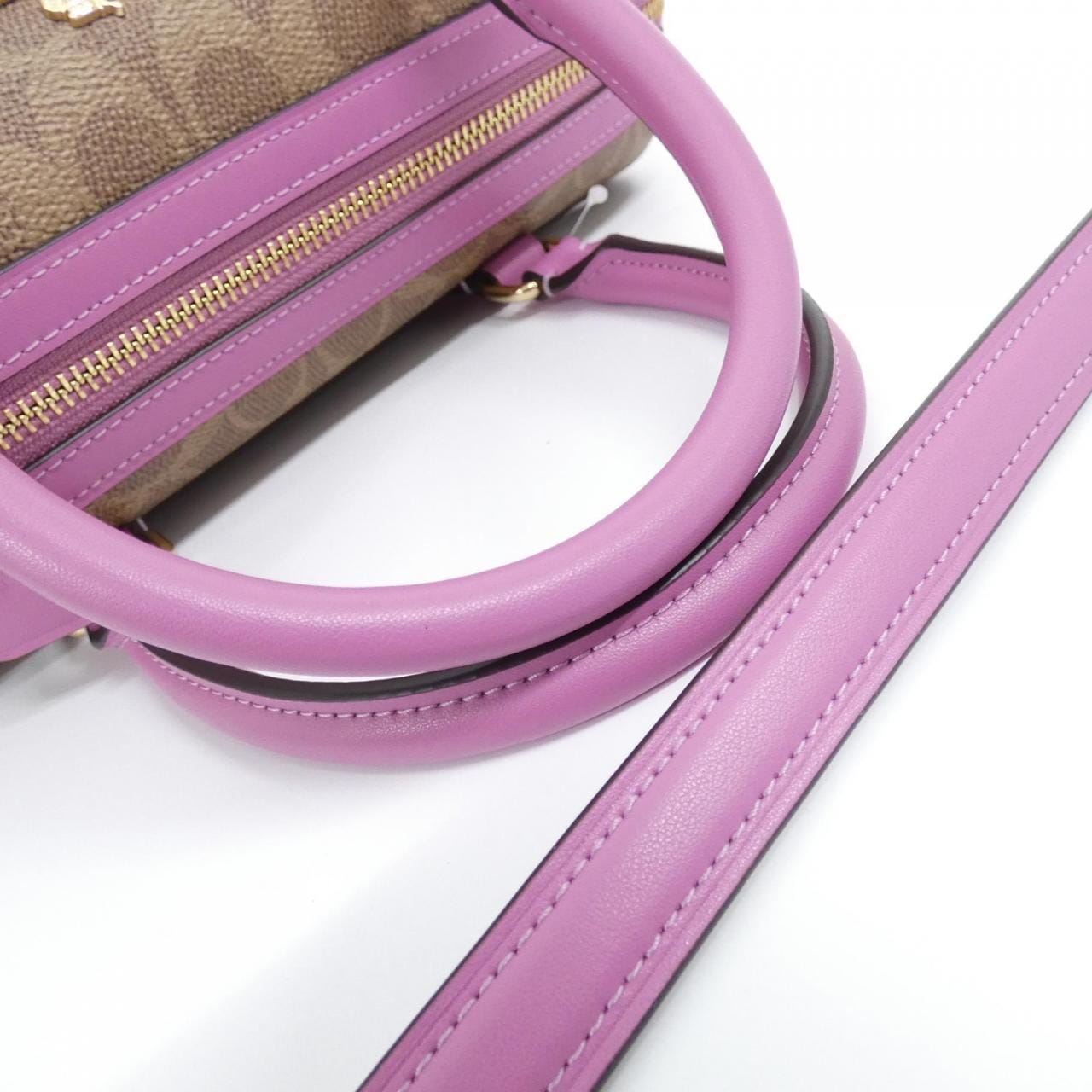 COACH CV961 Boston Bag Canvas Black Canvas New - Thumbnail 5