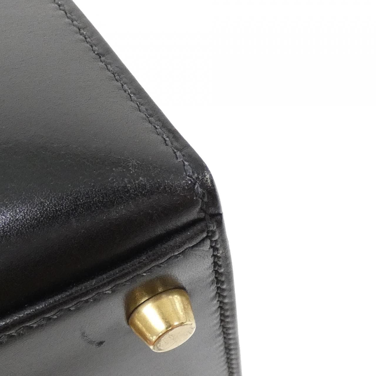 HERMES HERMÈS Kelly 001858CC Bag Box Calf Black Box Calf Leather - Thumbnail 4