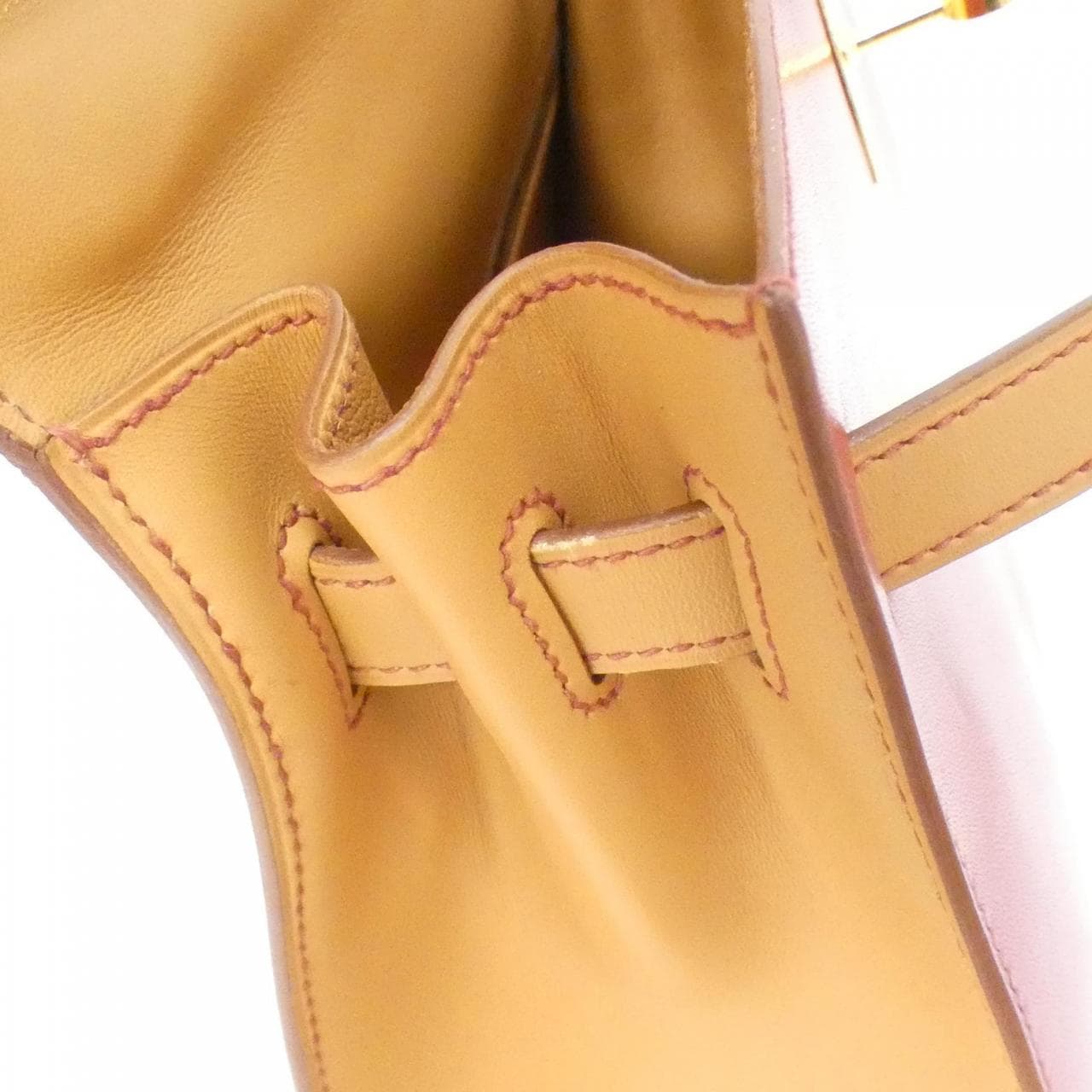 HERMES HERMÈS Kelly Bag Box Calf Rouge Box Calf Leather - Thumbnail 7