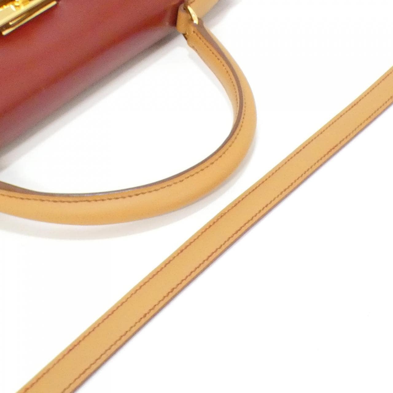 HERMES HERMÈS Kelly Bag Box Calf Rouge Box Calf Leather - Thumbnail 9