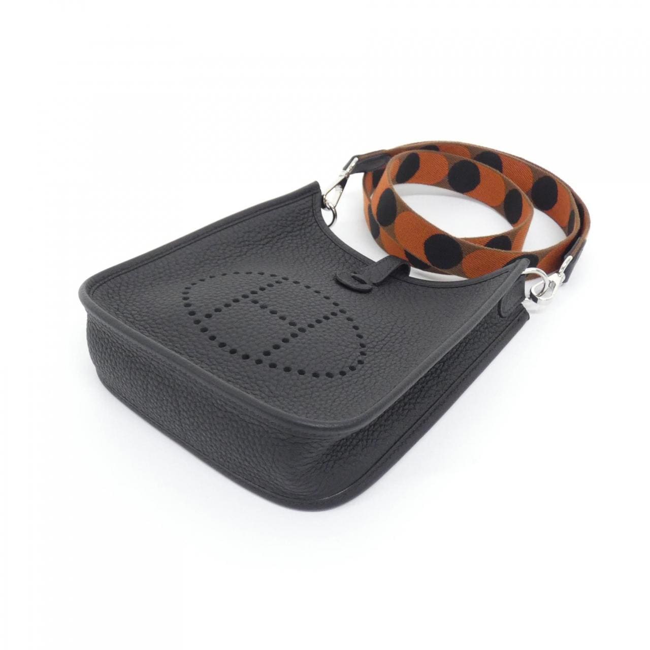 HERMES HERMÈS Evelyne 082943CK Shoulder Bag Clemence Black Clemence Leather Rank A - Thumbnail 3