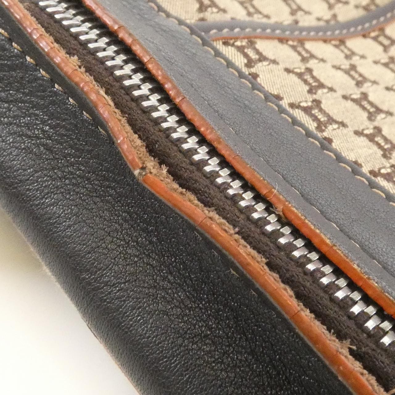 CELINE 157112JBU Shoulder Bag Canvas 黑色 帆布 中古品A - 縮圖 4