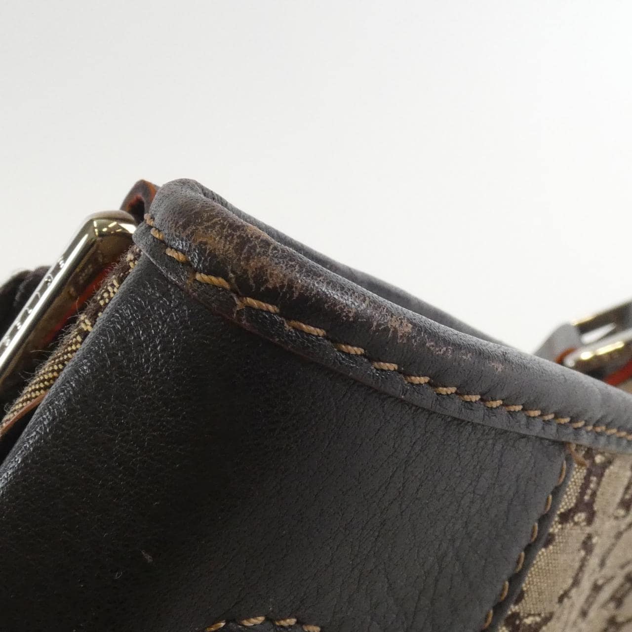 CELINE 157112JBU Shoulder Bag Canvas 黑色 帆布 中古品A - 縮圖 5