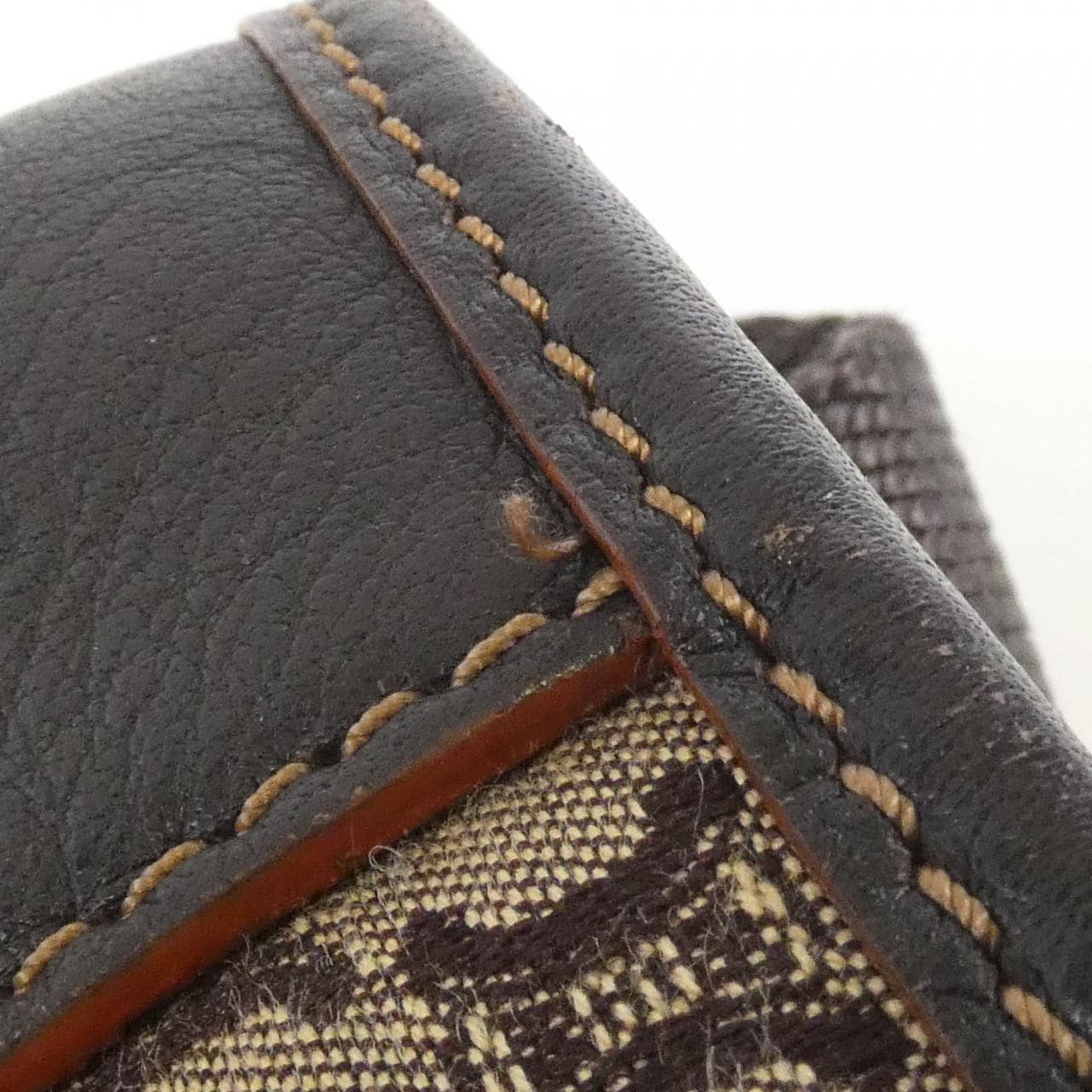 CELINE 157112JBU Shoulder Bag Canvas 黑色 帆布 中古品A - 縮圖 6