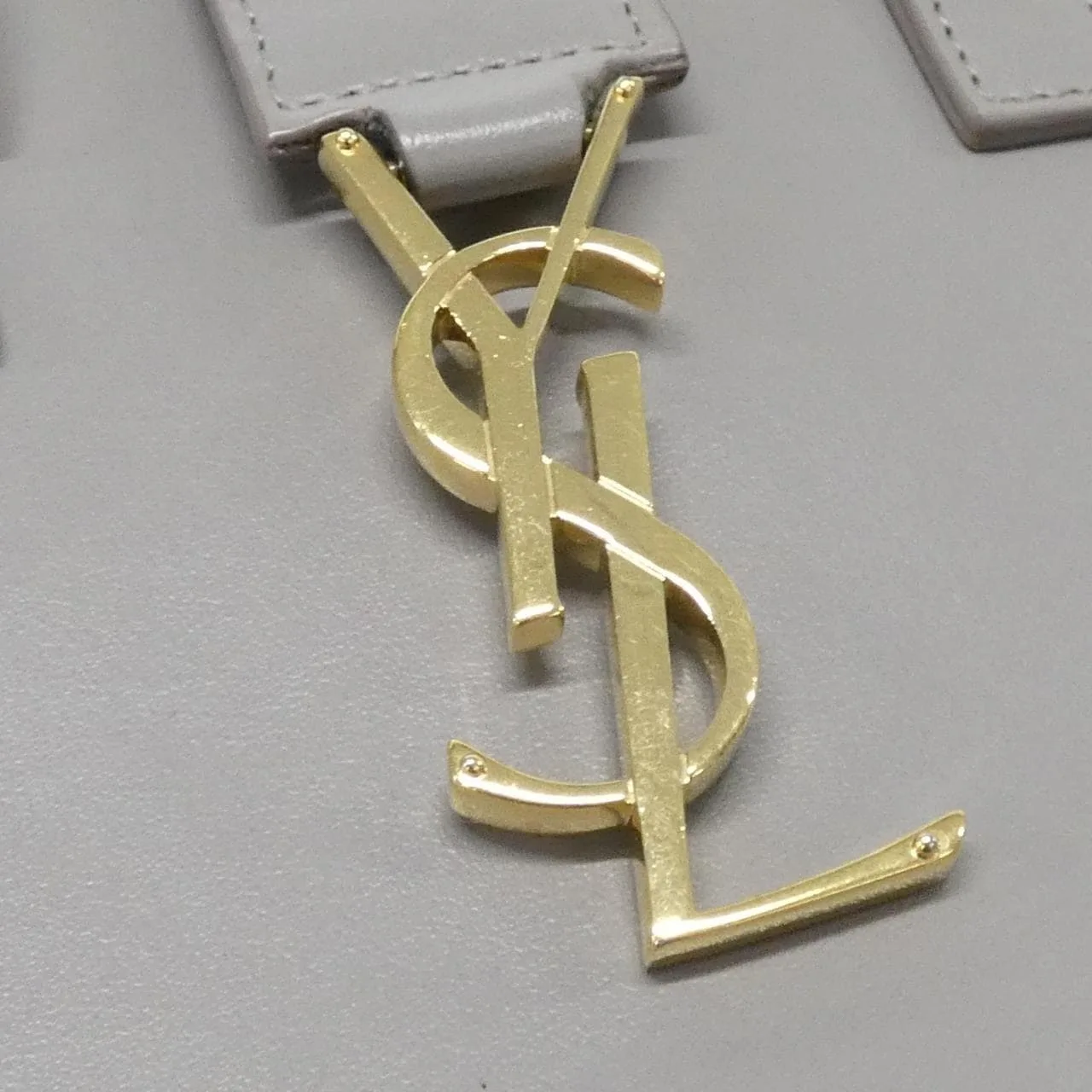 SAINT LAURENT 472466 DV70O Handbag Leather 黑色 皮革 中古品A - 縮圖 5