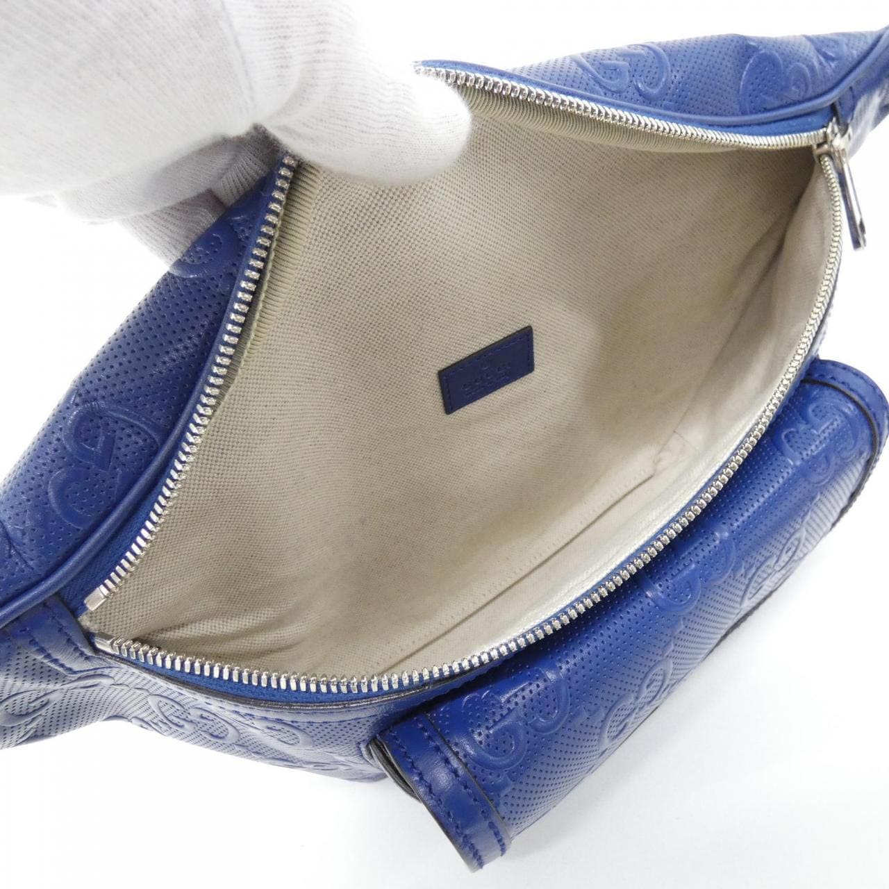 GUCCI 645093 1W3CJ Belt Bag Leather 黑色 皮革 中古品A - 縮圖 6