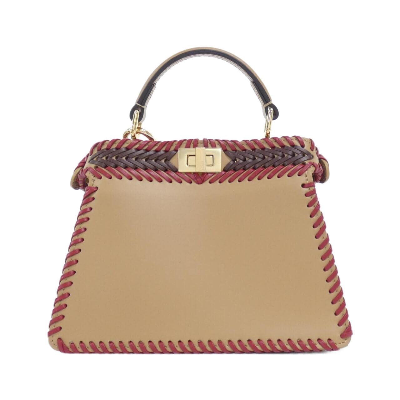 FENDI Peekaboo 8BN335 AS7E Bag Black New - Thumbnail 2