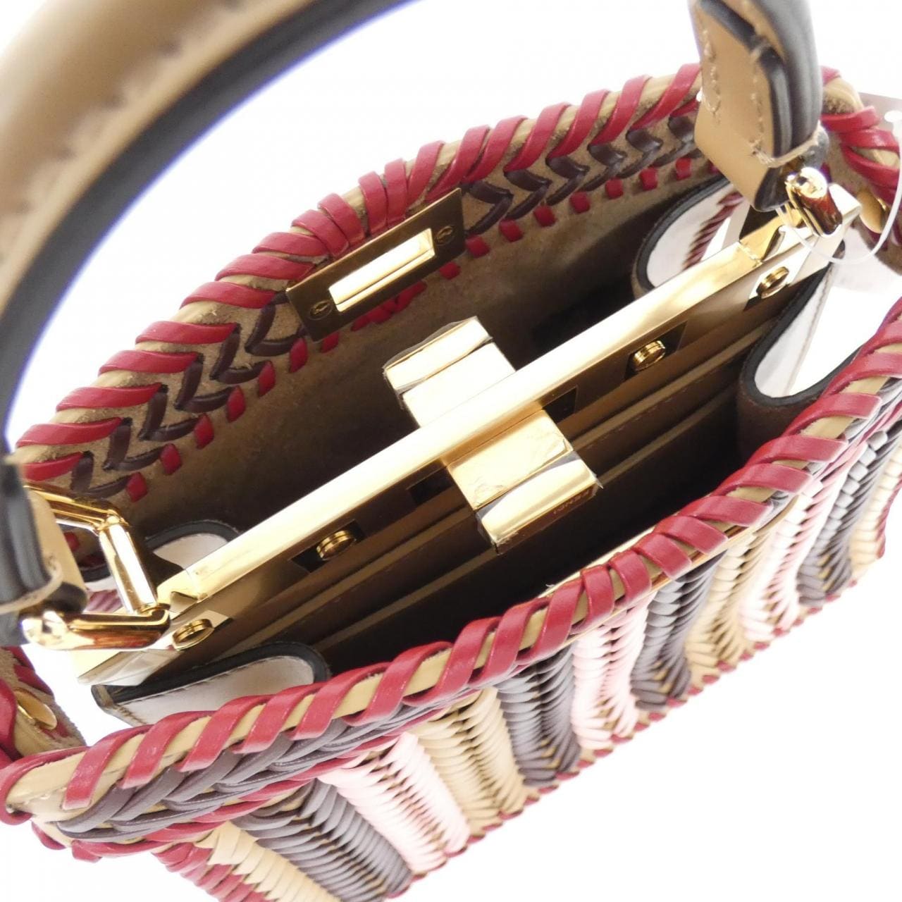 FENDI Peekaboo 8BN335 AS7E Bag Black New - Thumbnail 6