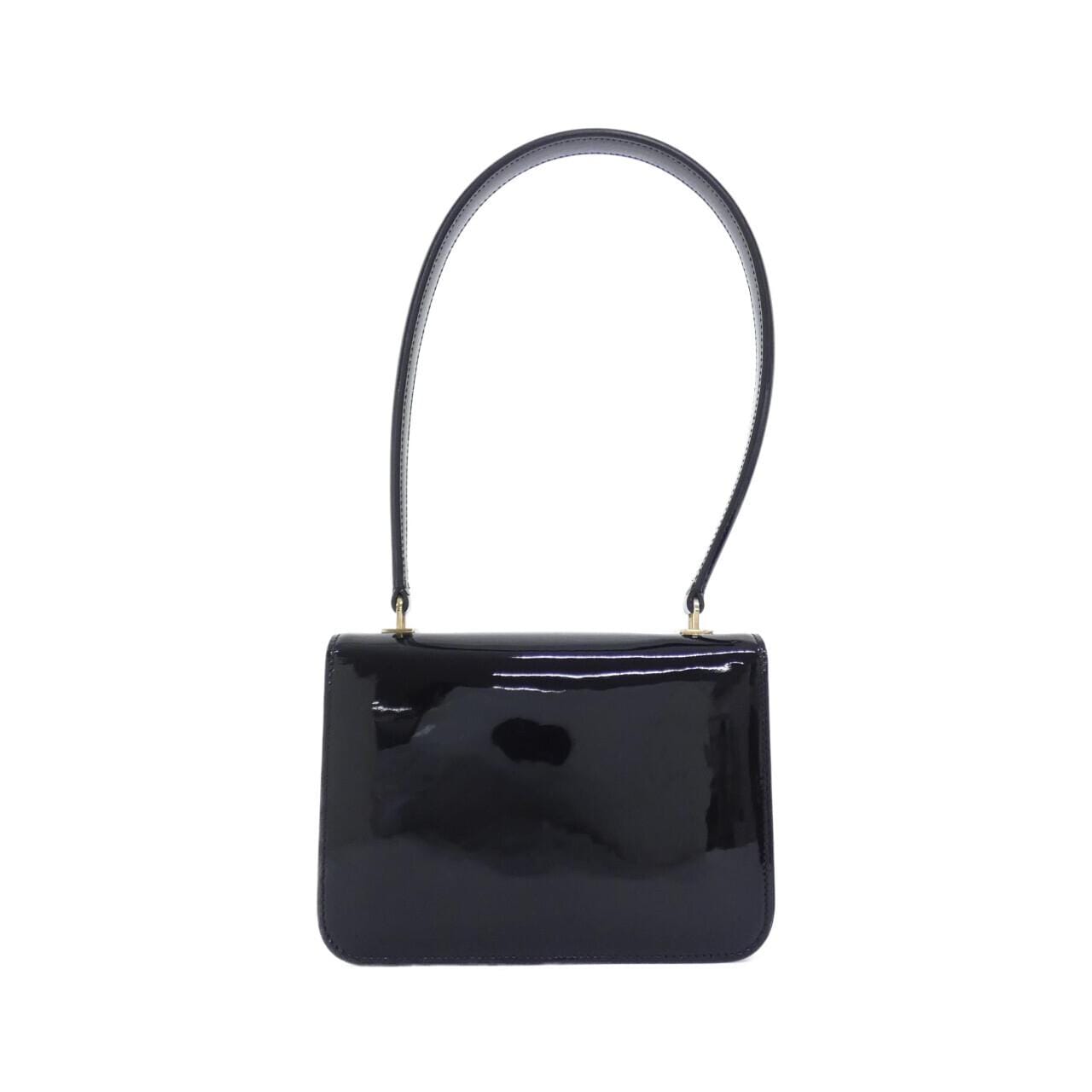 CELINE 118053GCZ Shoulder Bag Patent Leather 黑色 漆皮 新品 - 縮圖 2