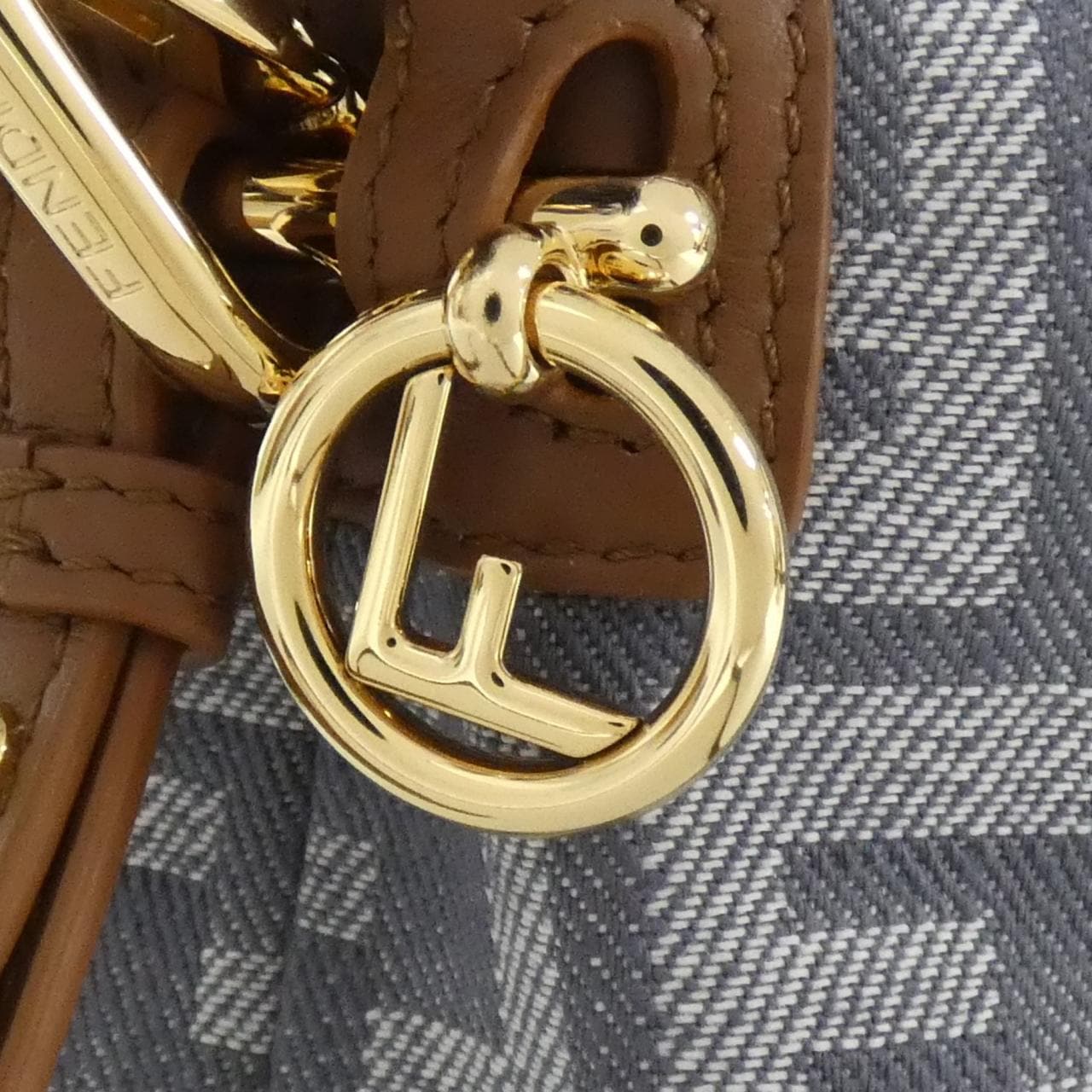 FENDI 8BS093 AUT4 Handbag Denim 黑色 牛仔布 新品 - 縮圖 4