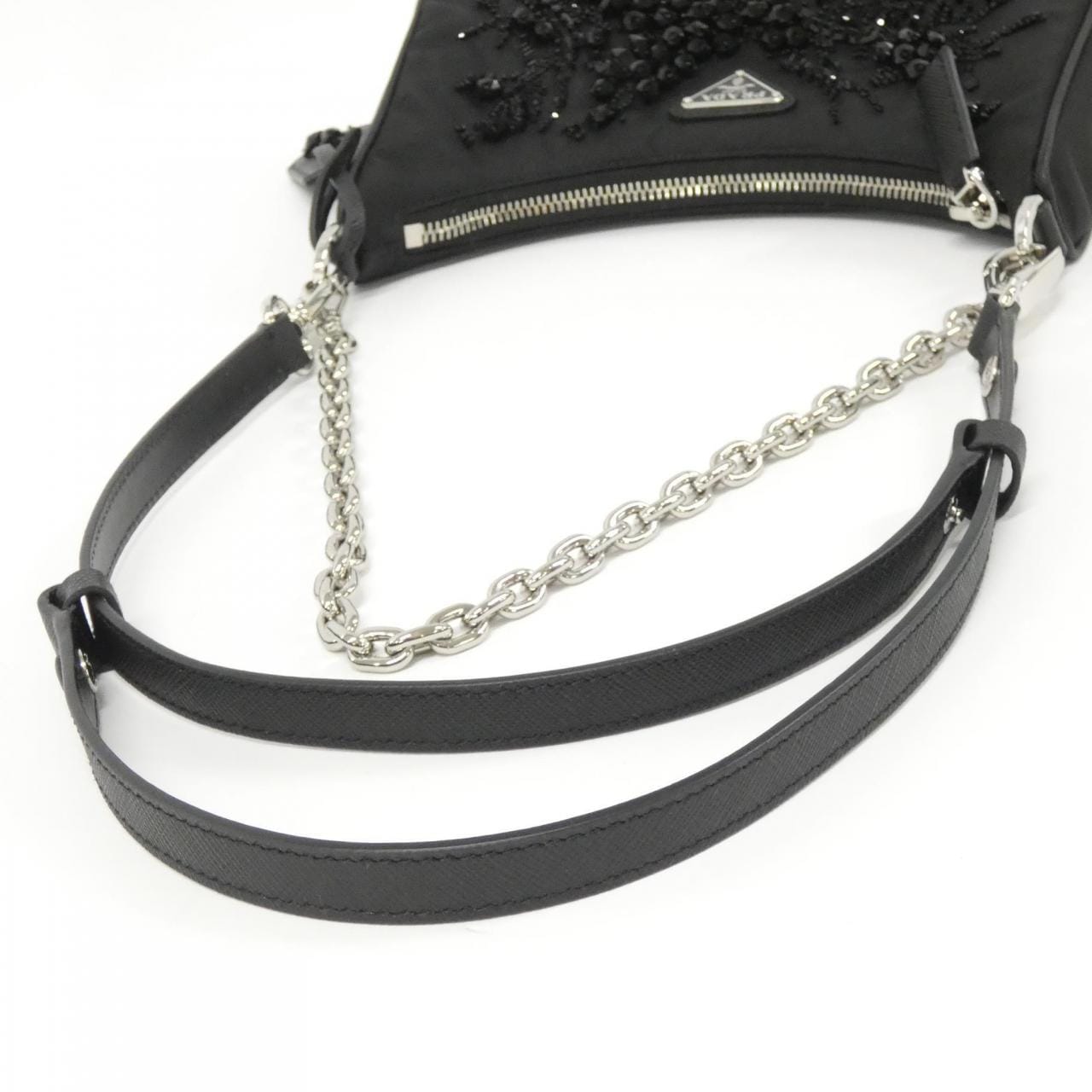 PRADA 1BC204 Shoulder Bag 黑色 新品 - 縮圖 5