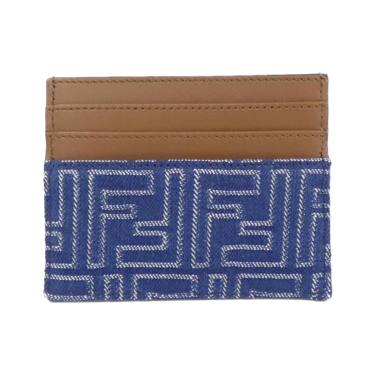 FENDI 7M0164 AUGO Card Case Canvas Black Canvas New - Thumbnail 2