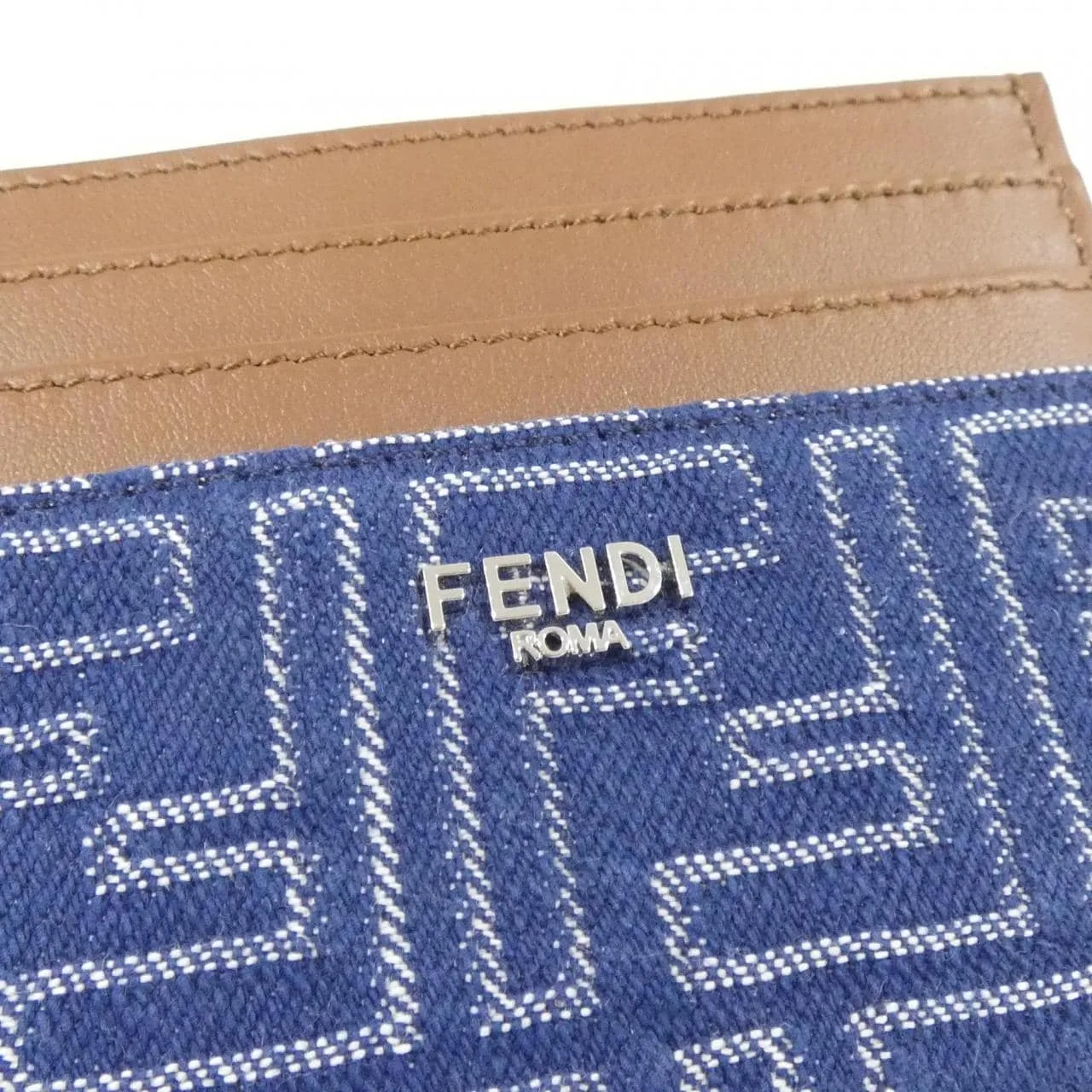 FENDI 7M0164 AUGO Card Case Canvas Black Canvas New - Thumbnail 3