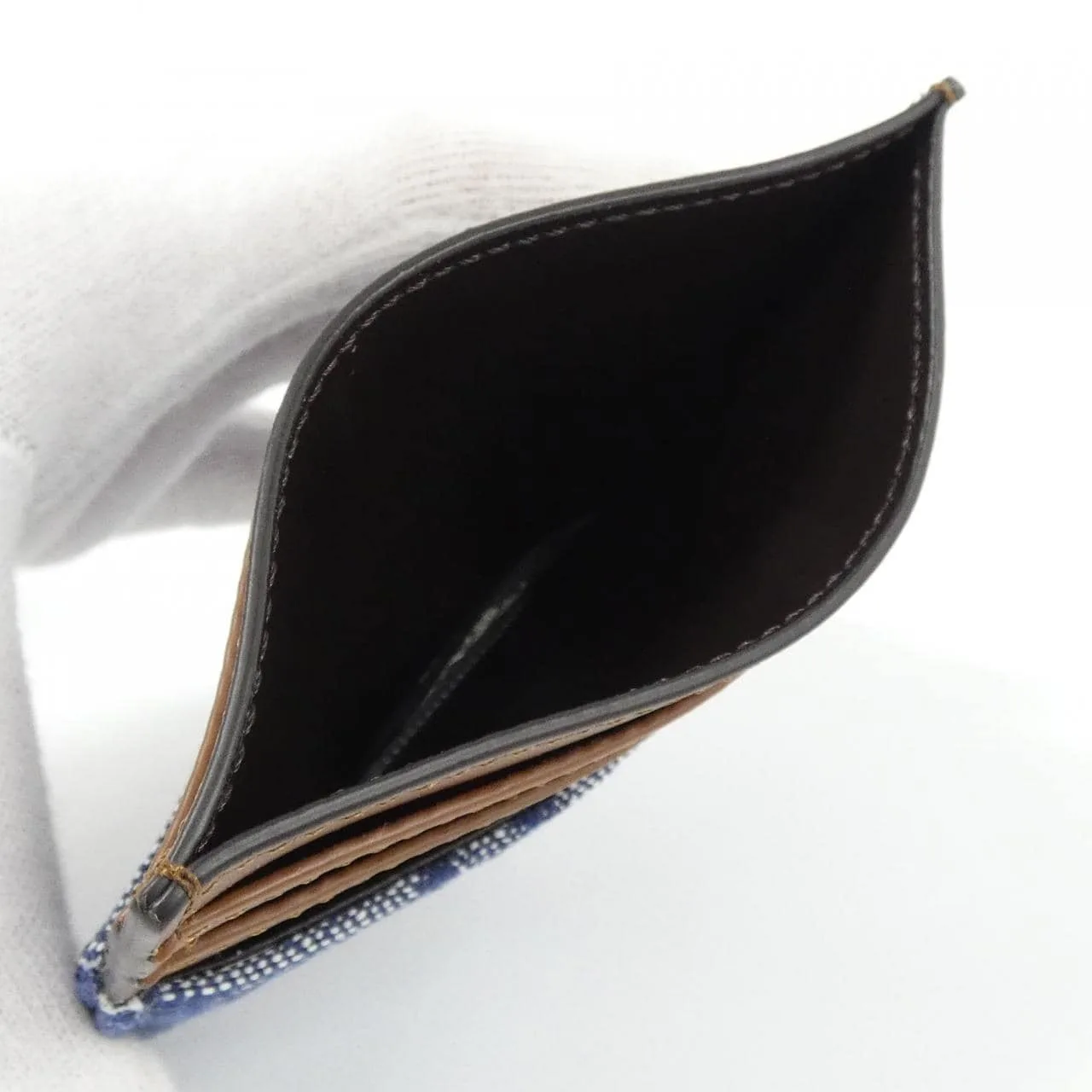 FENDI 7M0164 AUGO Card Case Canvas Black Canvas New - Thumbnail 4