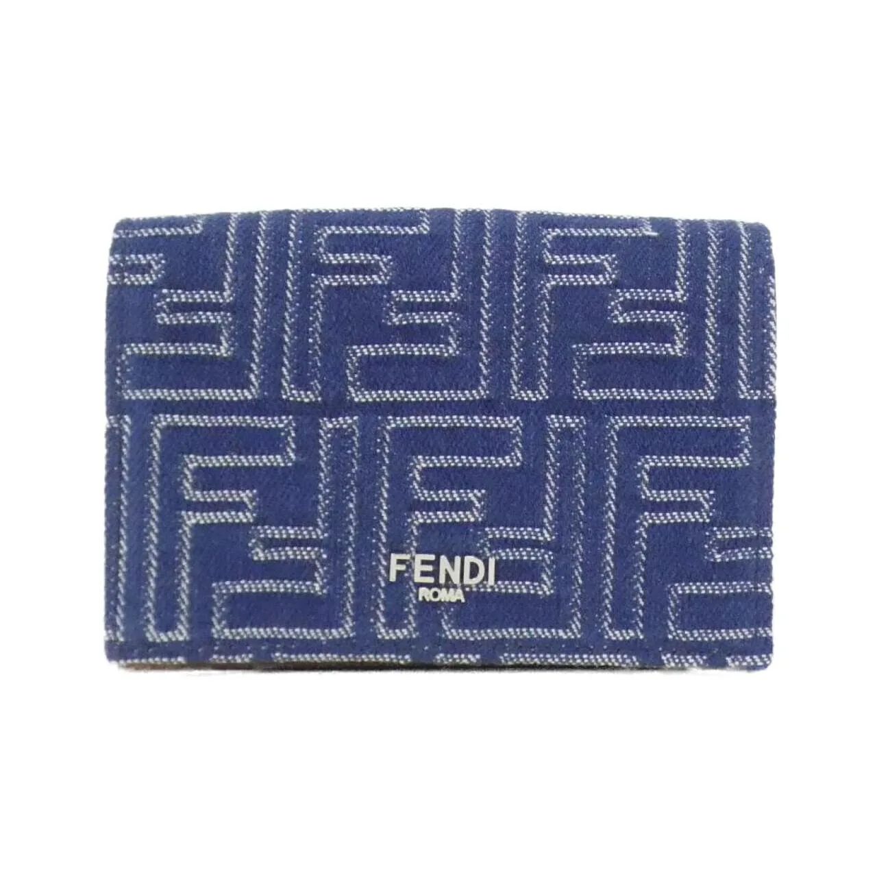 FENDI 7M0222 AUGO Card Case Canvas Black