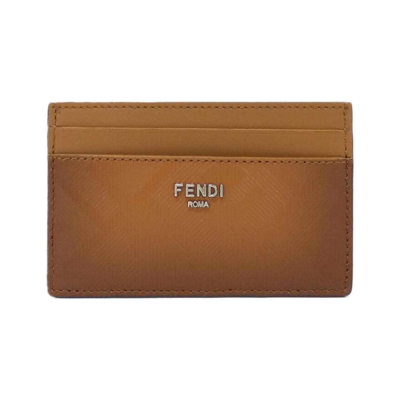 FENDI 7M0347 ARAN Card Case Leather