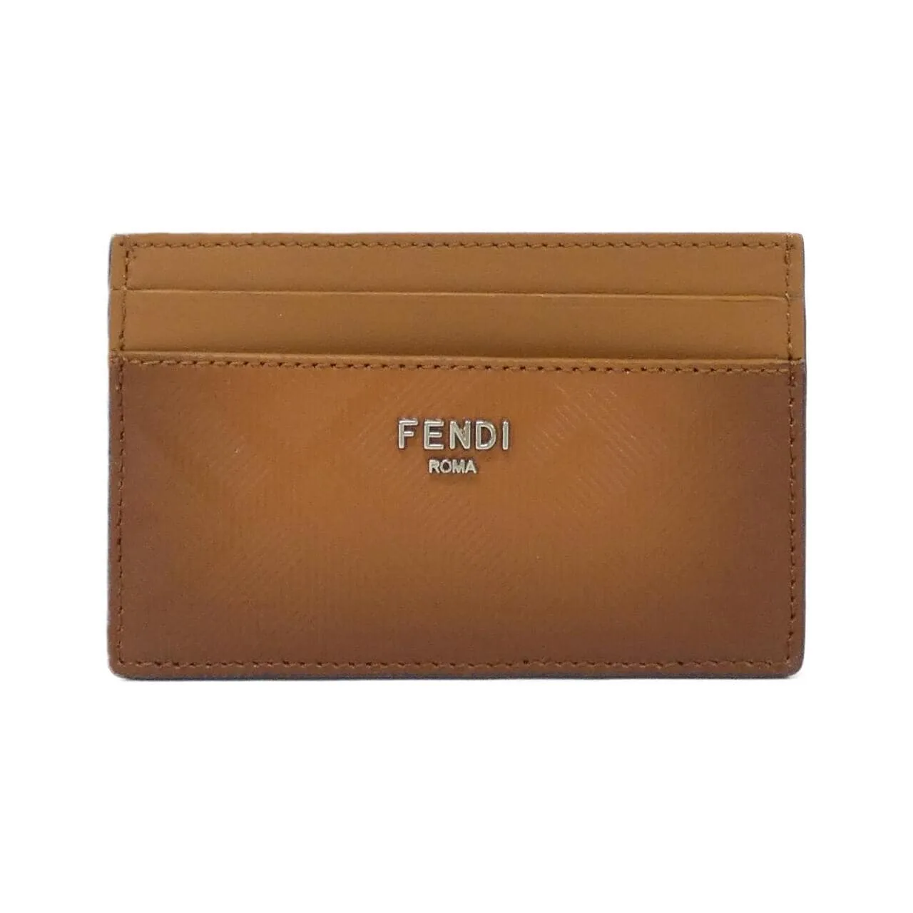 FENDI 7M0347 ARAN Card Case Leather