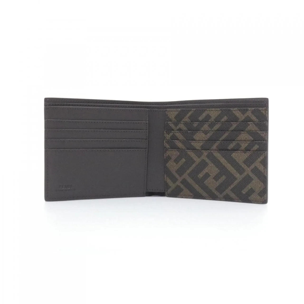 FENDI 7M0356 AFF2 Coin Case Canvas 黑色 帆布 新品 - 縮圖 4