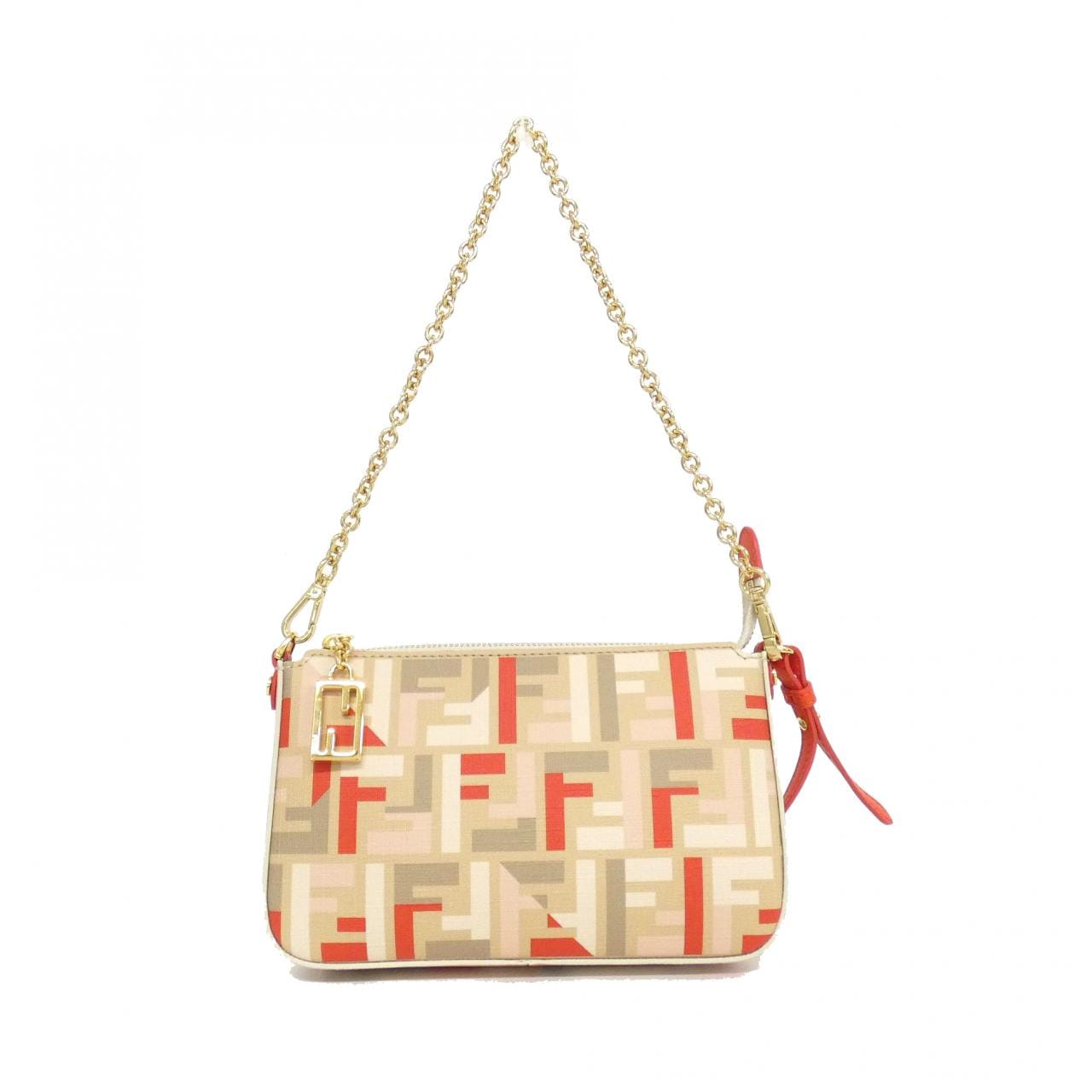 FENDI 8BS073 AV1Y Shoulder Canvas Black