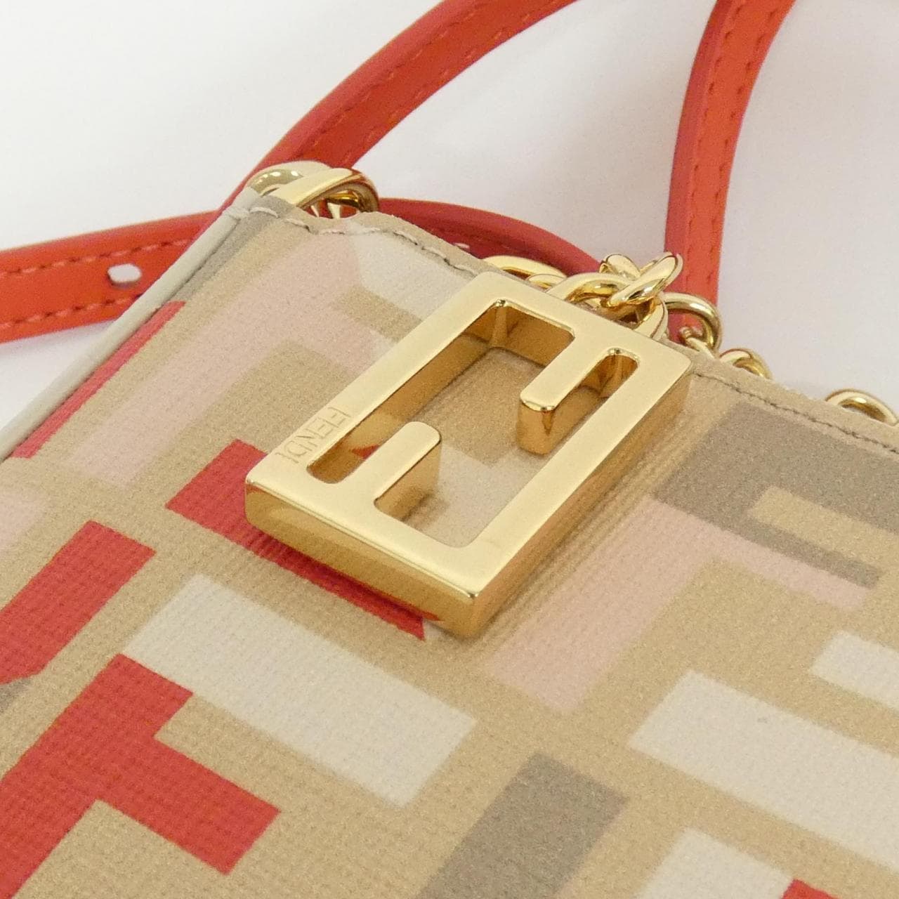 FENDI 8BS073 AV1Y Shoulder Canvas Black Canvas New - Thumbnail 3