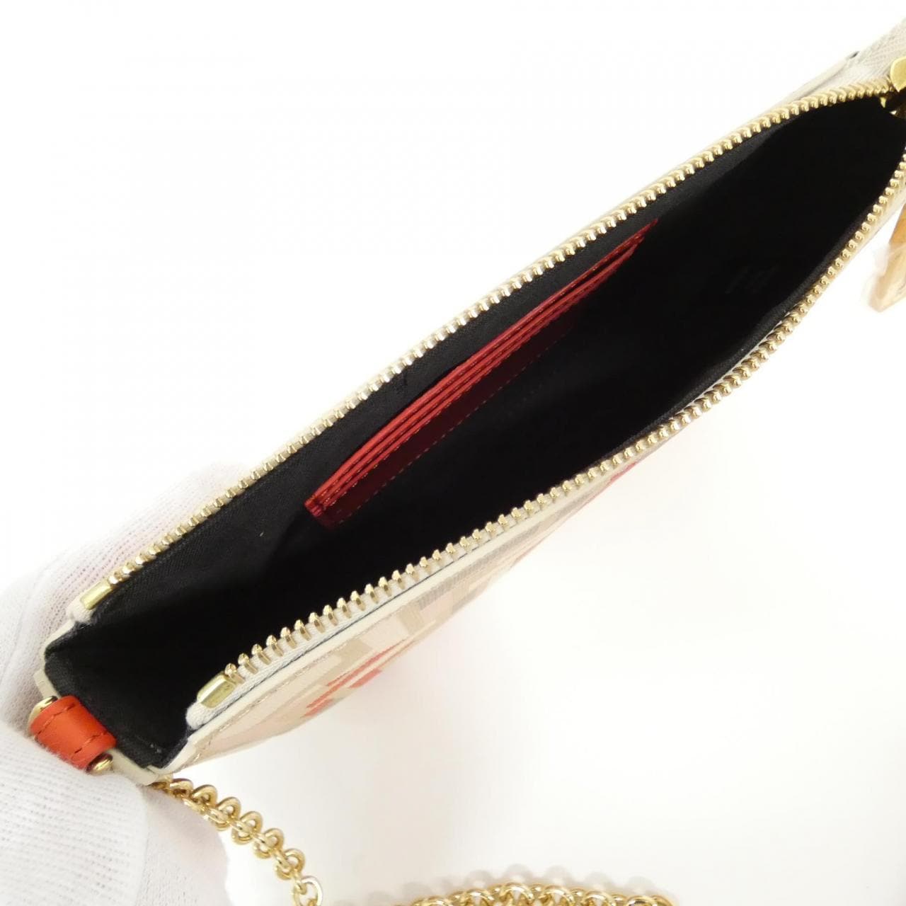 FENDI 8BS073 AV1Y Shoulder Canvas Black Canvas New - Thumbnail 5