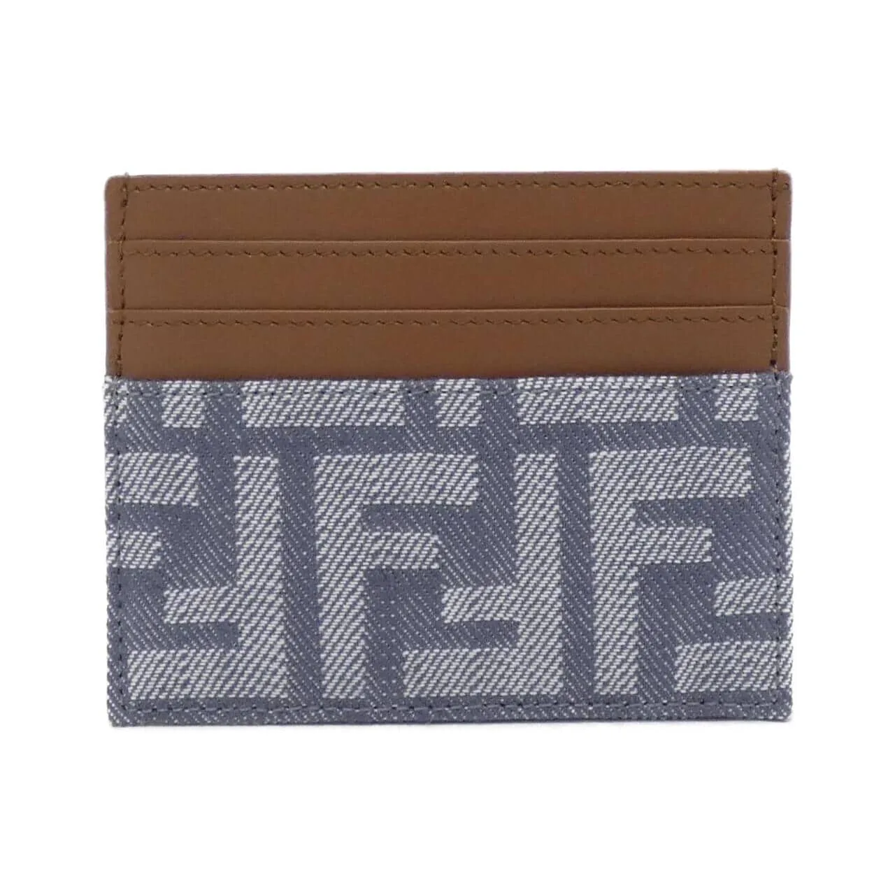 FENDI 8M0445 AUT4 Card Case Canvas Black