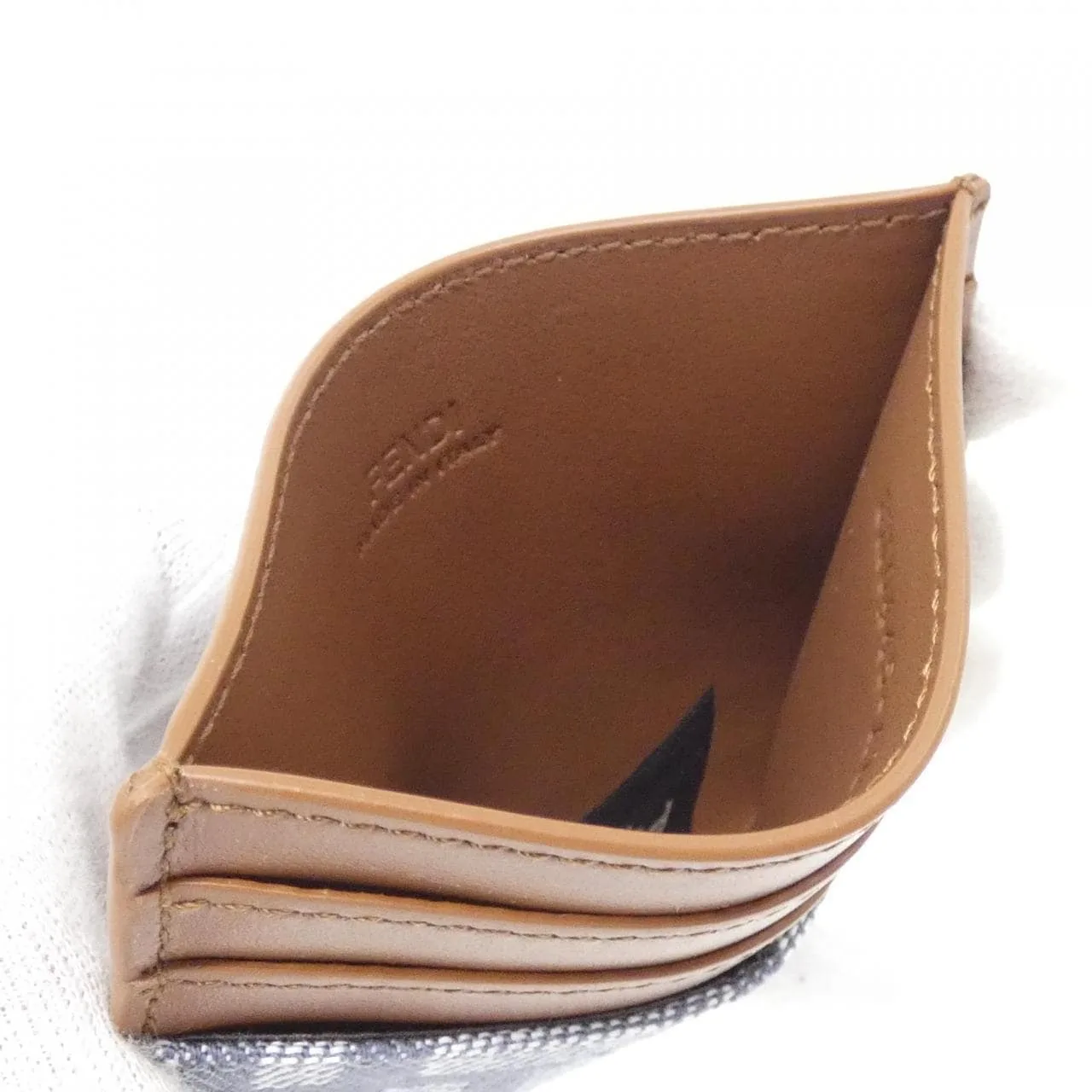 FENDI 8M0445 AUT4 Card Case Canvas Black Canvas New - Thumbnail 2