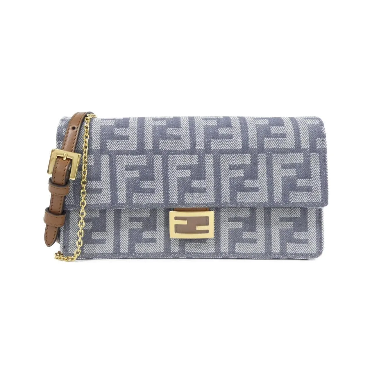 FENDI 8M0498 AUT4 Wallet Canvas Black