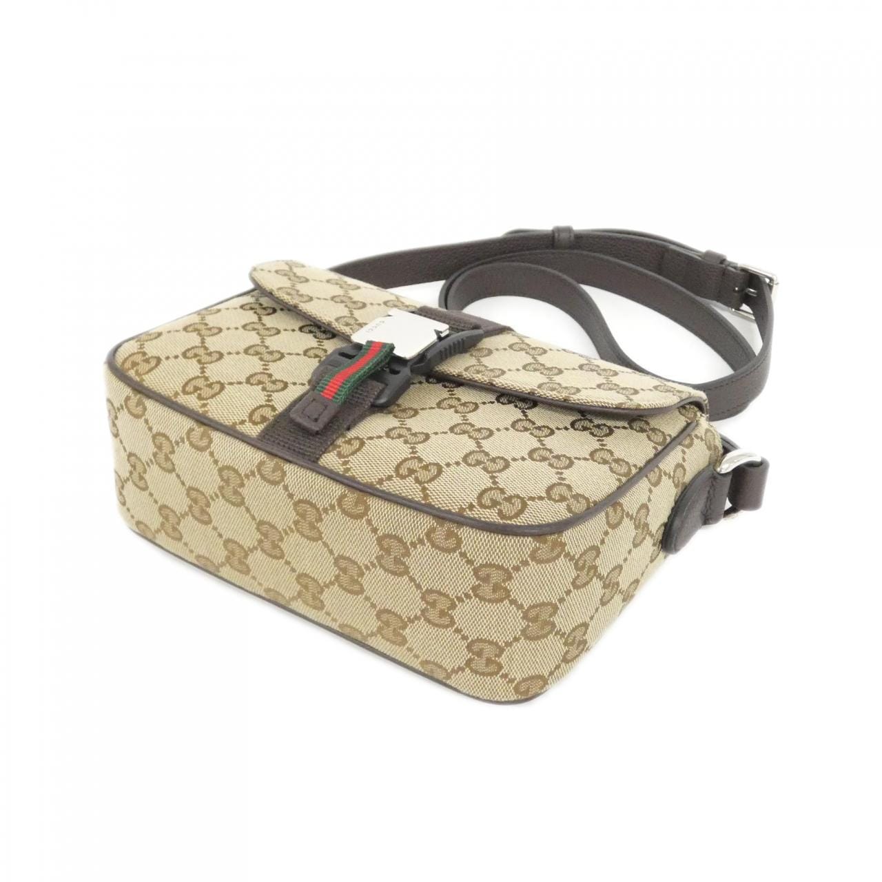 GUCCI 802100 FADUS Shoulder Bag Canvas Black Canvas New - Thumbnail 3