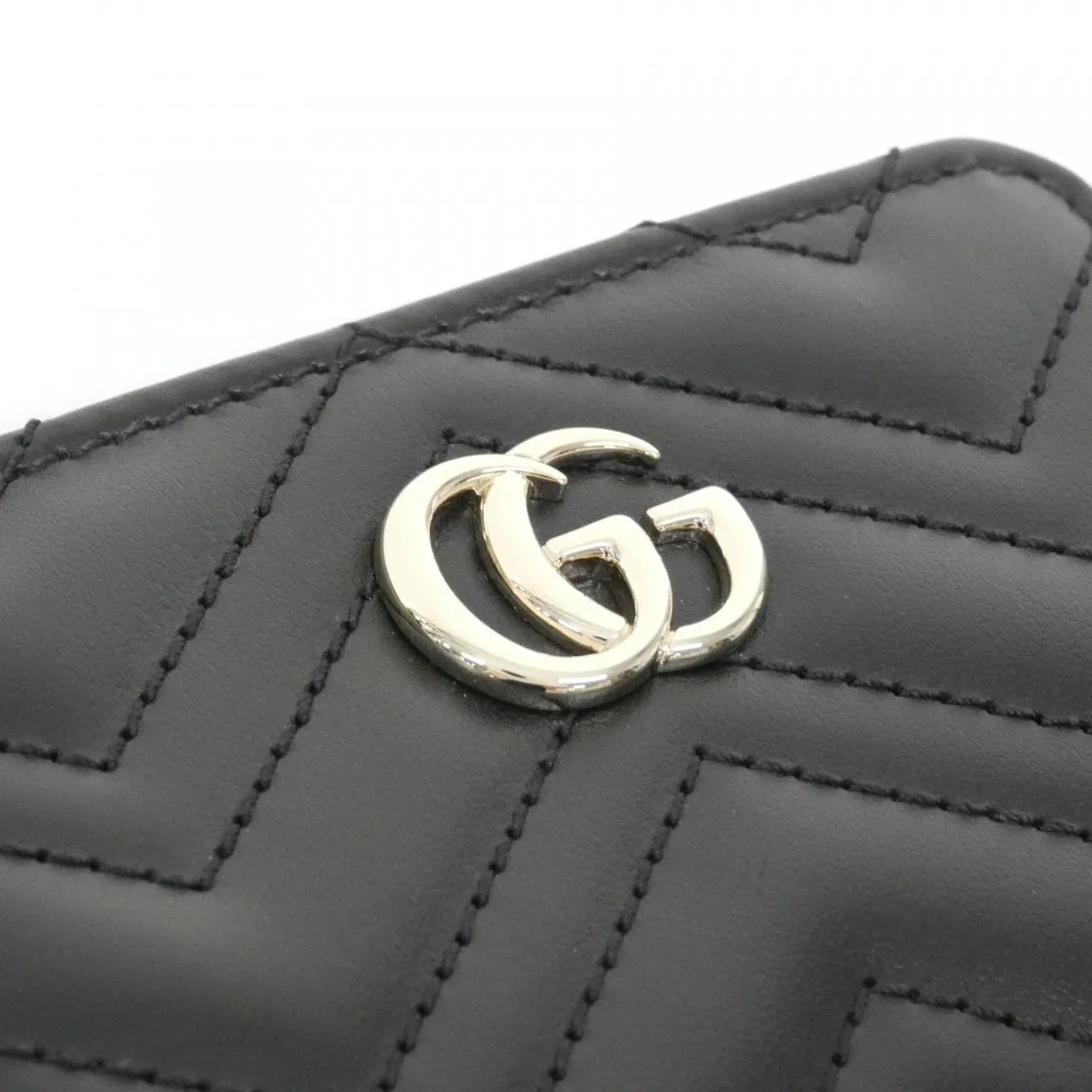 GUCCI 813370 DTDHD Wallet Leather Black Leather New - Thumbnail 3